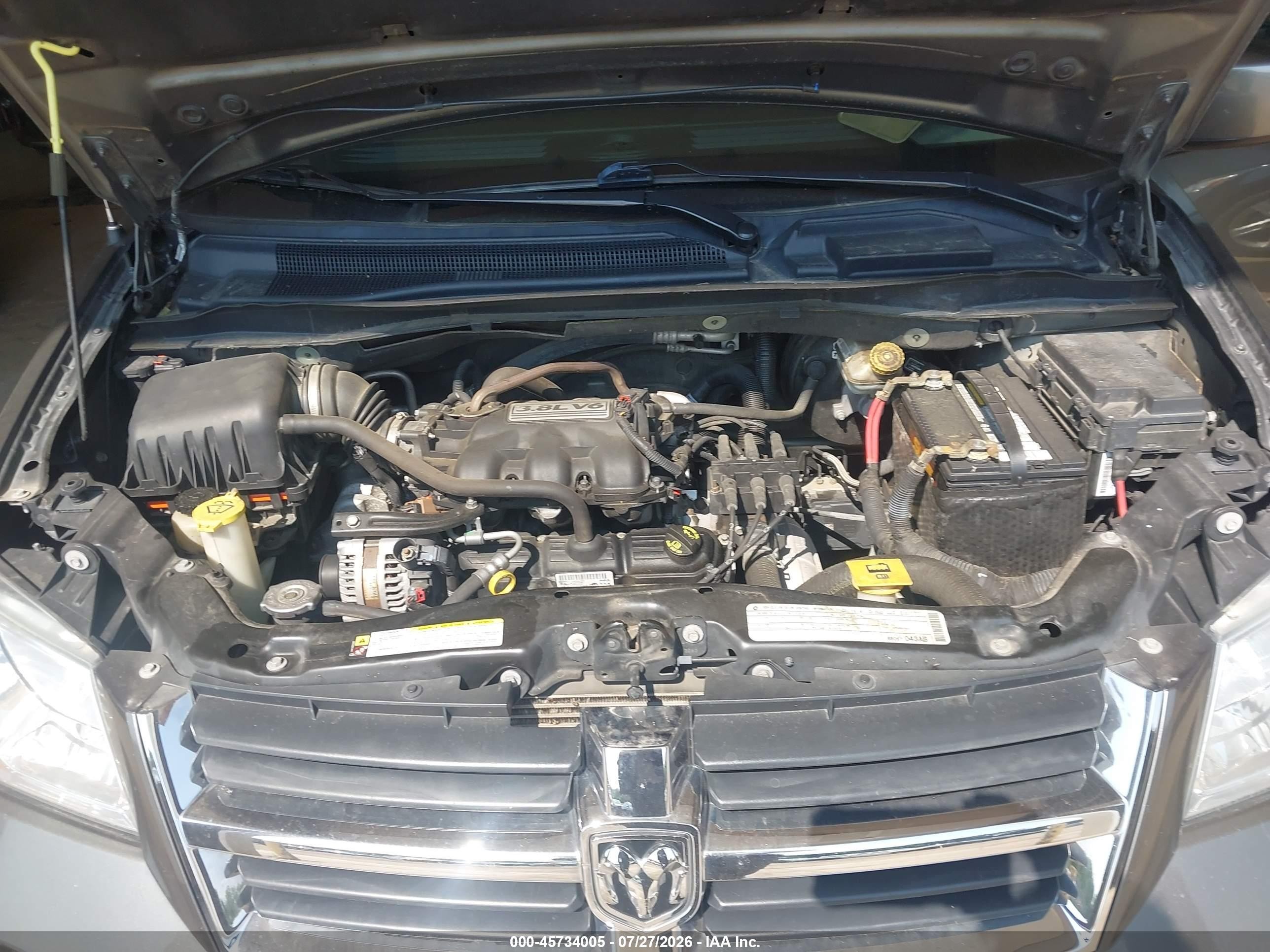 2010 Dodge Grand Caravan Sxt Gray vin: 2D4RN5D18AR353038