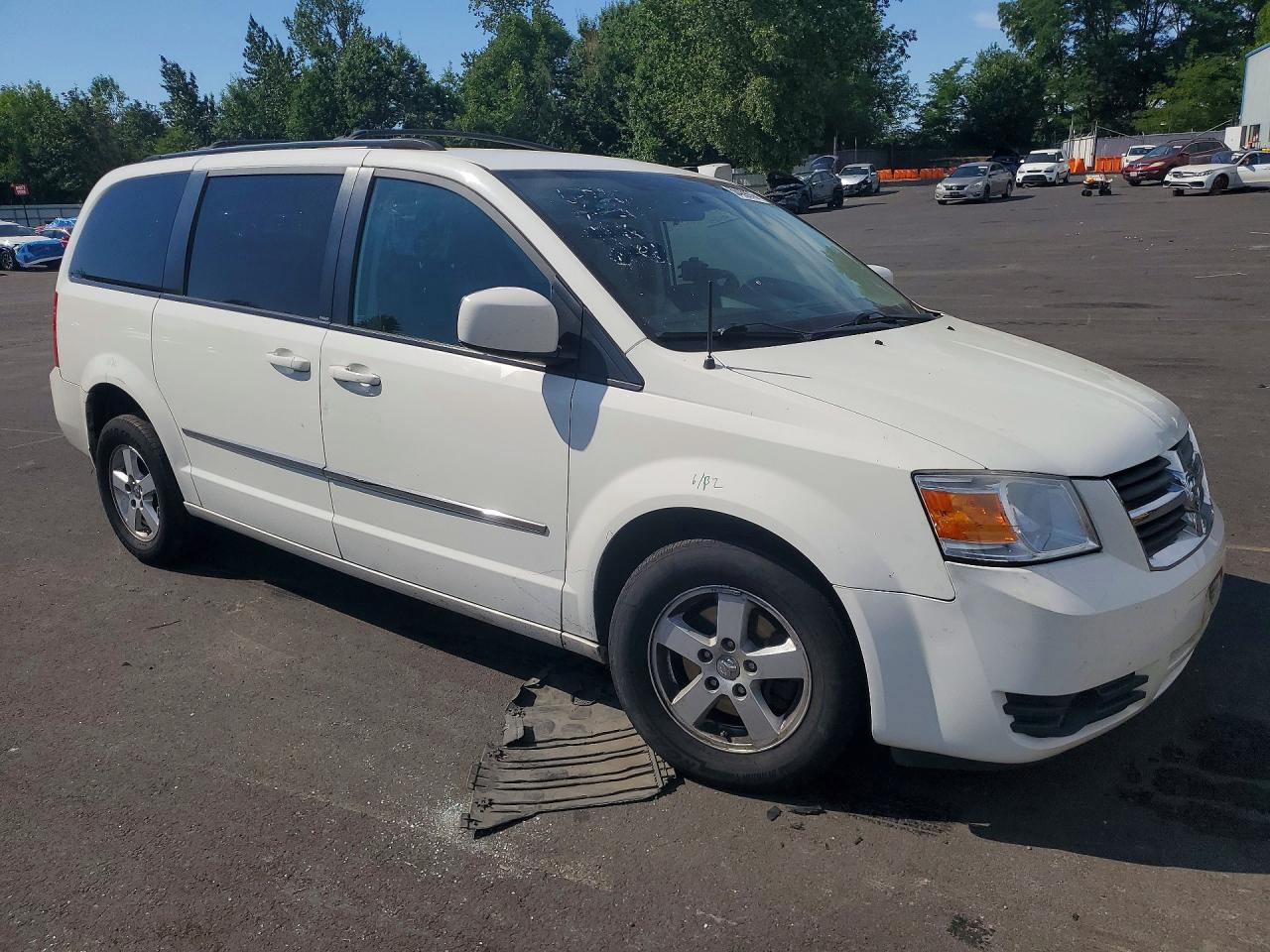 2010 Dodge Grand Caravan Sxt White vin: 2D4RN5D18AR433181