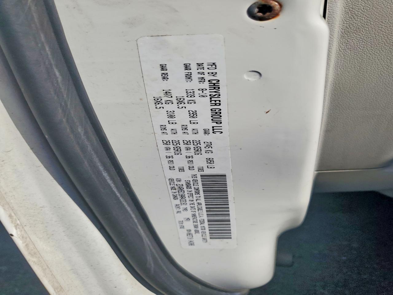 2010 Dodge Grand Caravan Sxt White vin: 2D4RN5D18AR433181