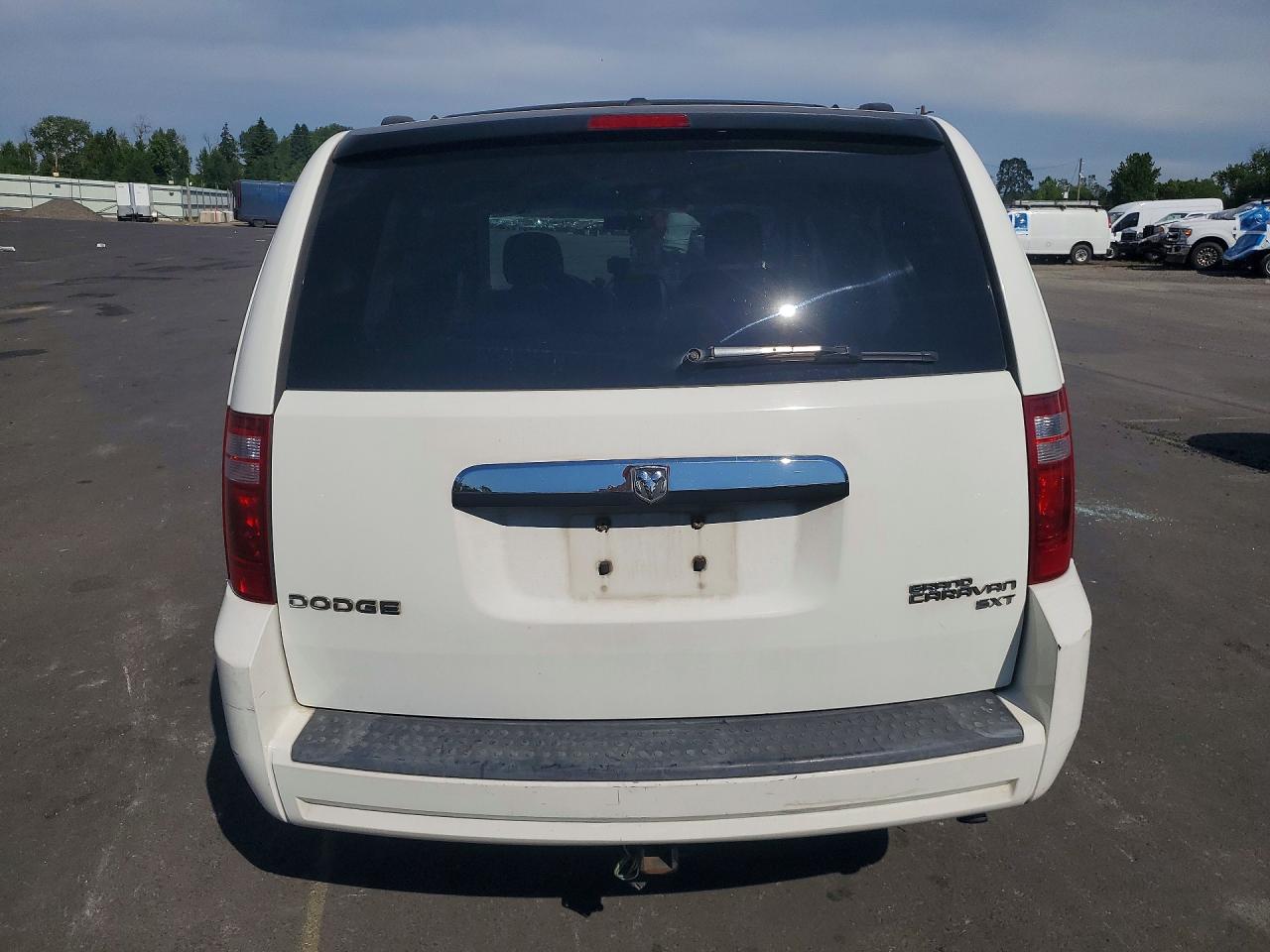 2010 Dodge Grand Caravan Sxt White vin: 2D4RN5D18AR433181