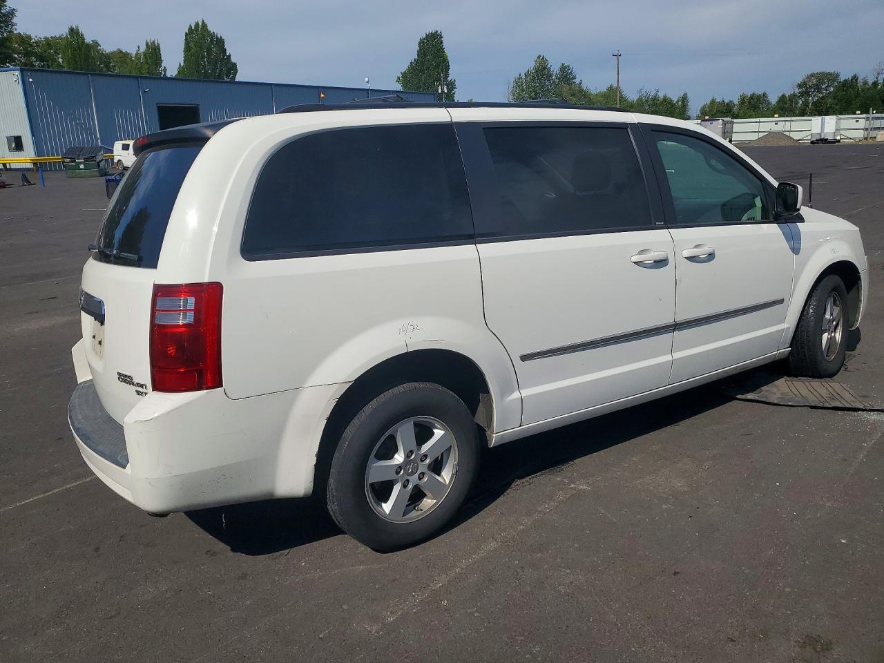 2010 Dodge Grand Caravan Sxt White vin: 2D4RN5D18AR433181