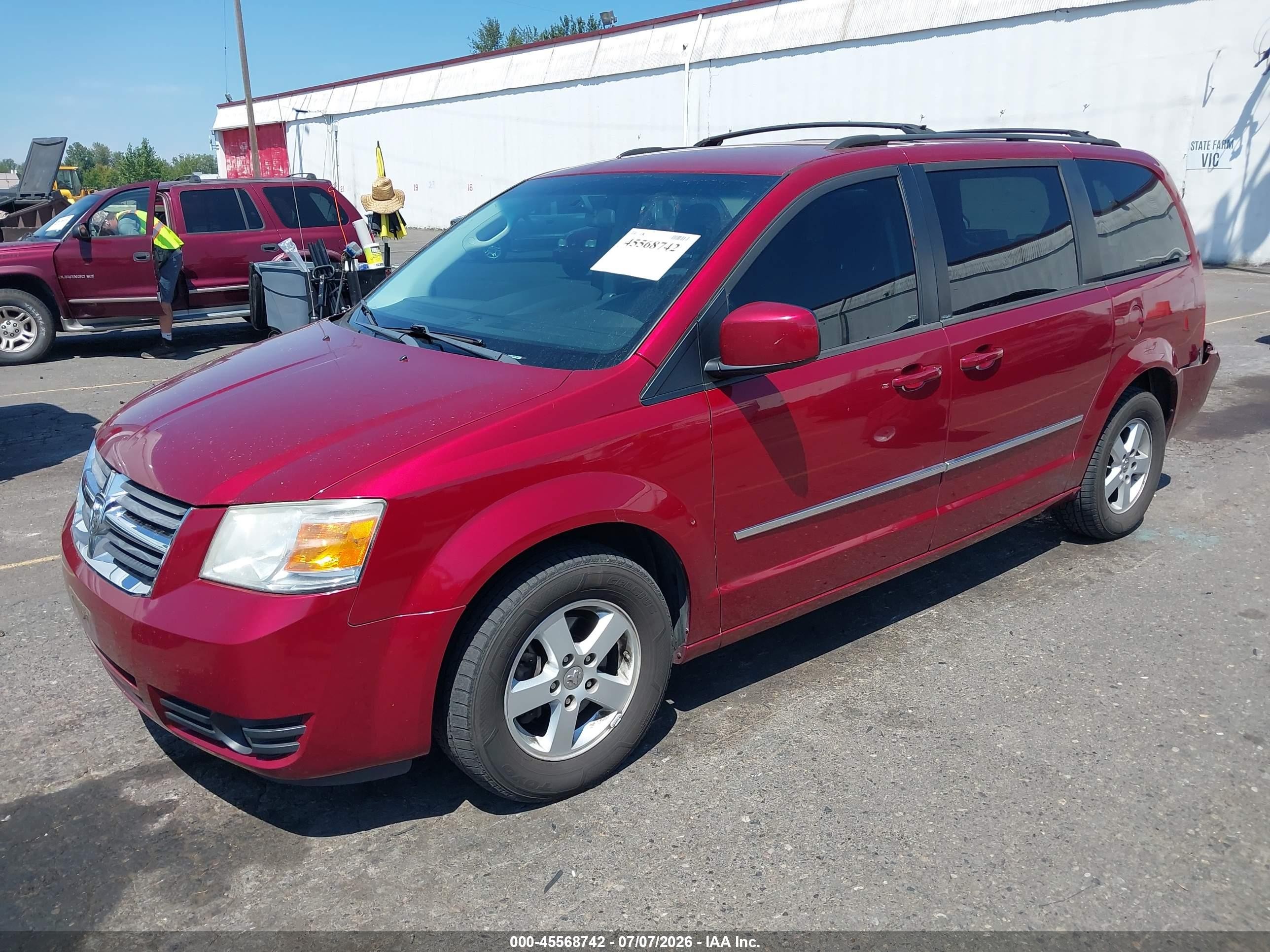 2010 Dodge Grand Caravan Sxt Red vin: 2D4RN5D18AR487662
