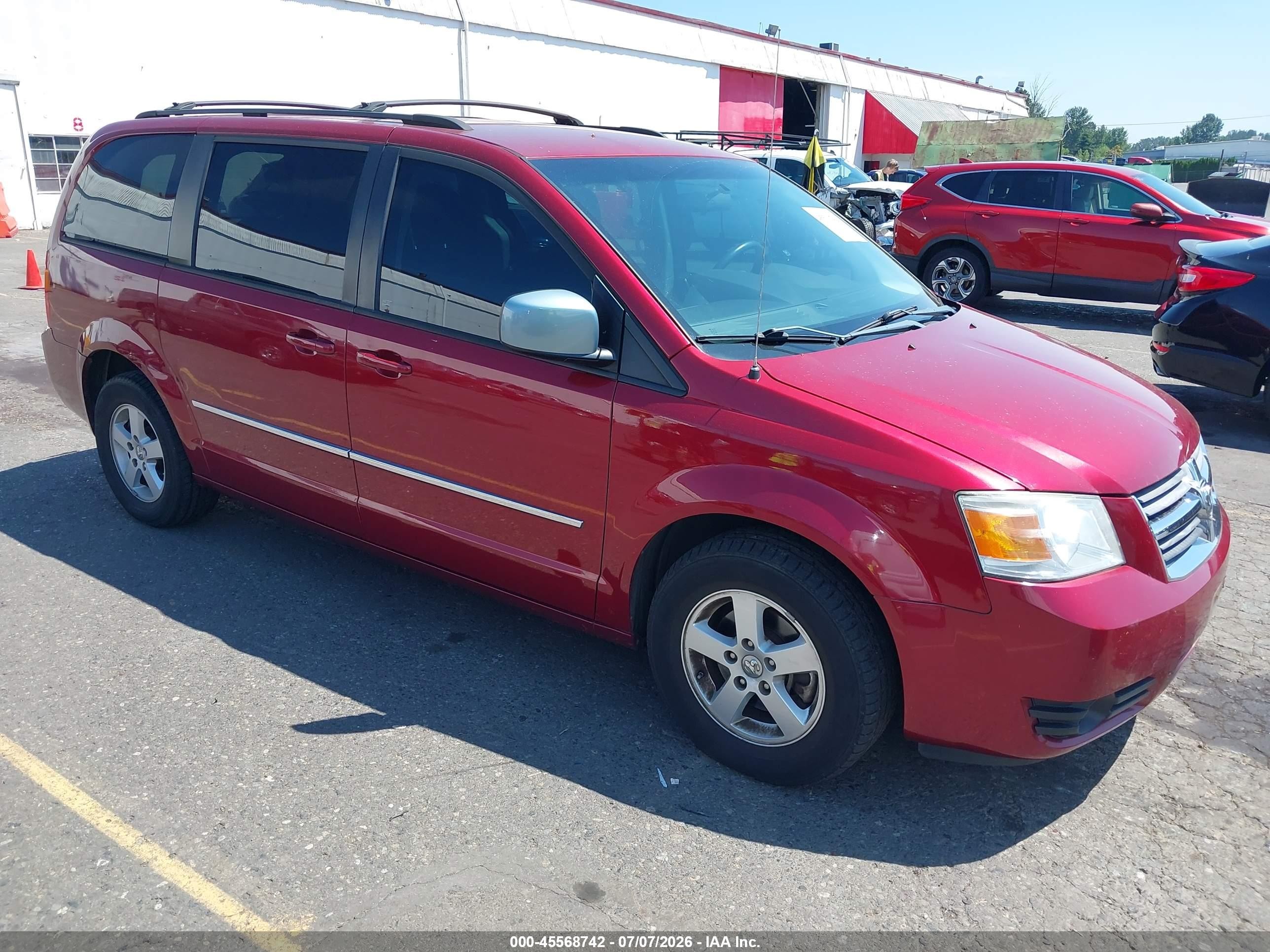 2010 Dodge Grand Caravan Sxt Red vin: 2D4RN5D18AR487662