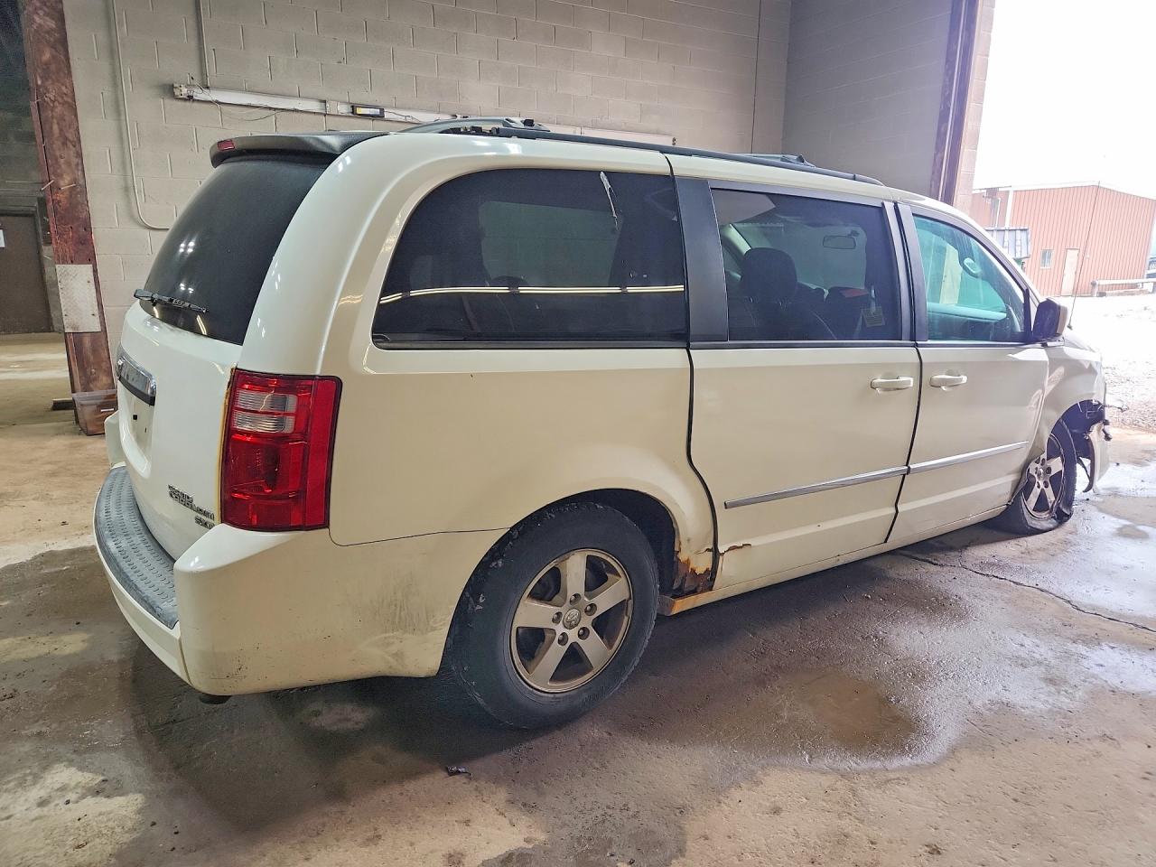 2010 Dodge Grand Caravan Sxt White vin: 2D4RN5D19AR396481