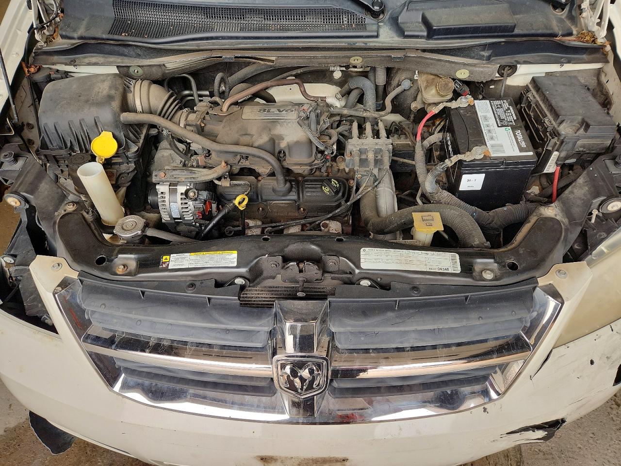 2010 Dodge Grand Caravan Sxt White vin: 2D4RN5D19AR396481