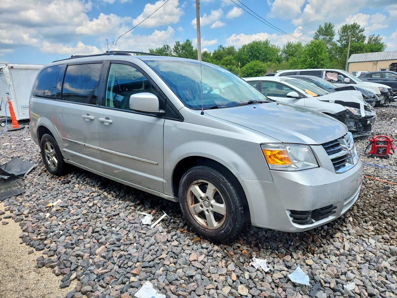 2010 Dodge Grand Caravan Sxt Silver vin: 2D4RN5D19AR433366