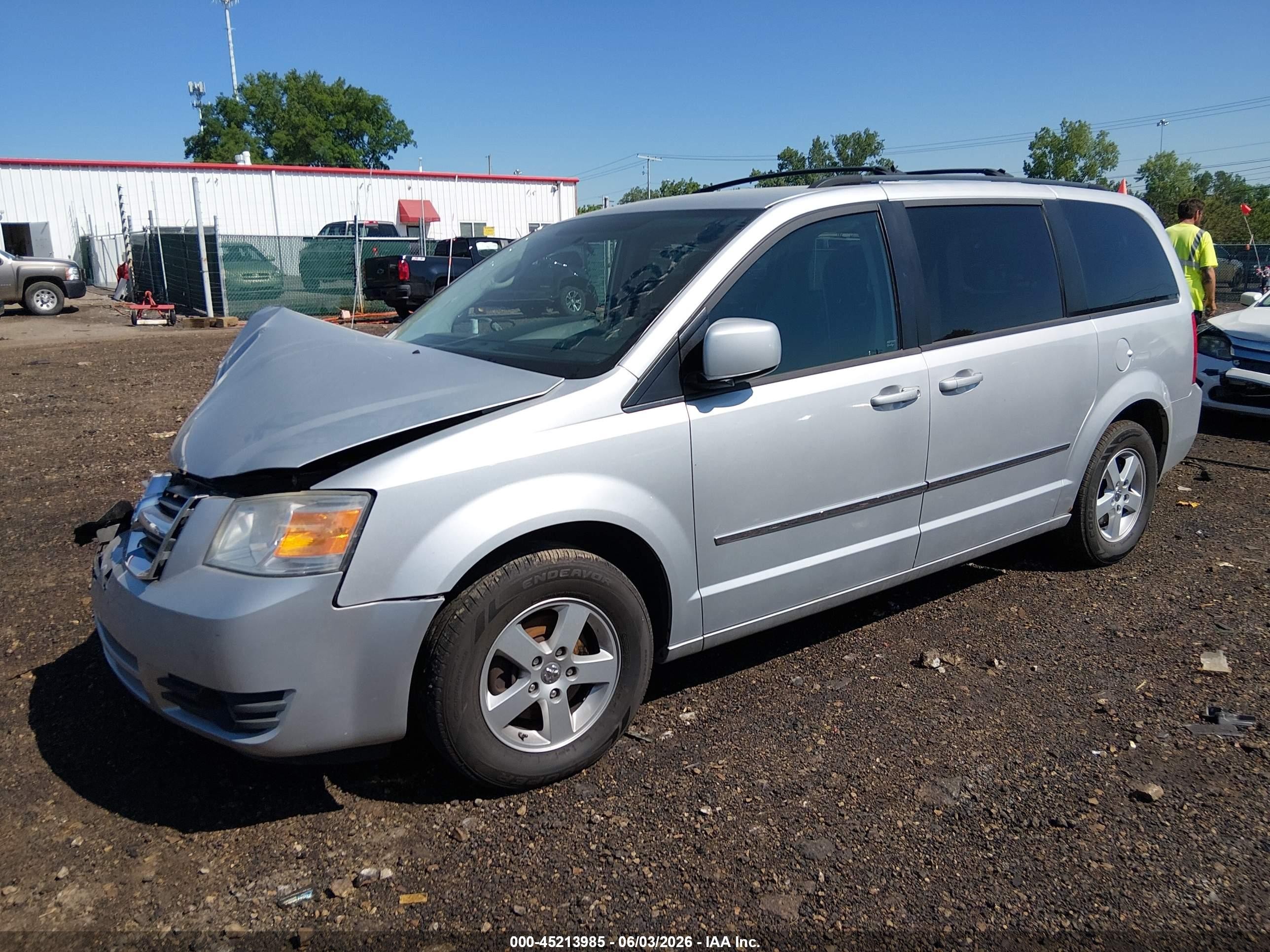 2010 Dodge Grand Caravan Sxt Gray vin: 2D4RN5D19AR433626