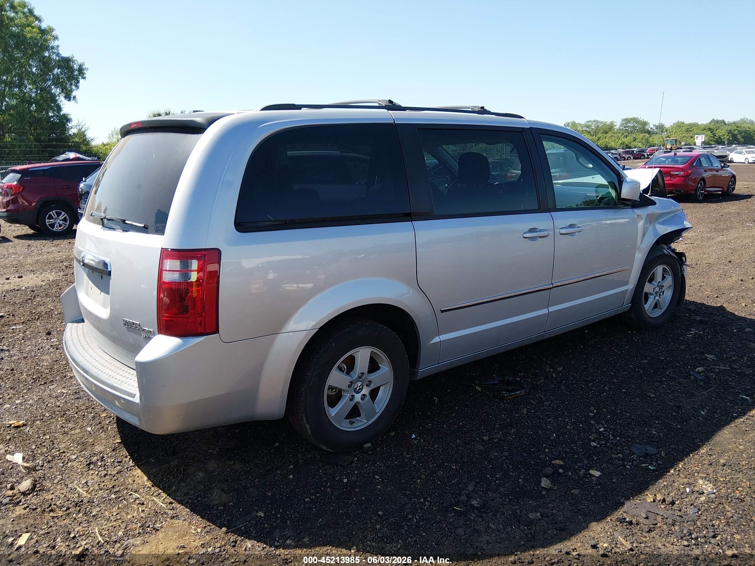 2010 Dodge Grand Caravan Sxt Gray vin: 2D4RN5D19AR433626