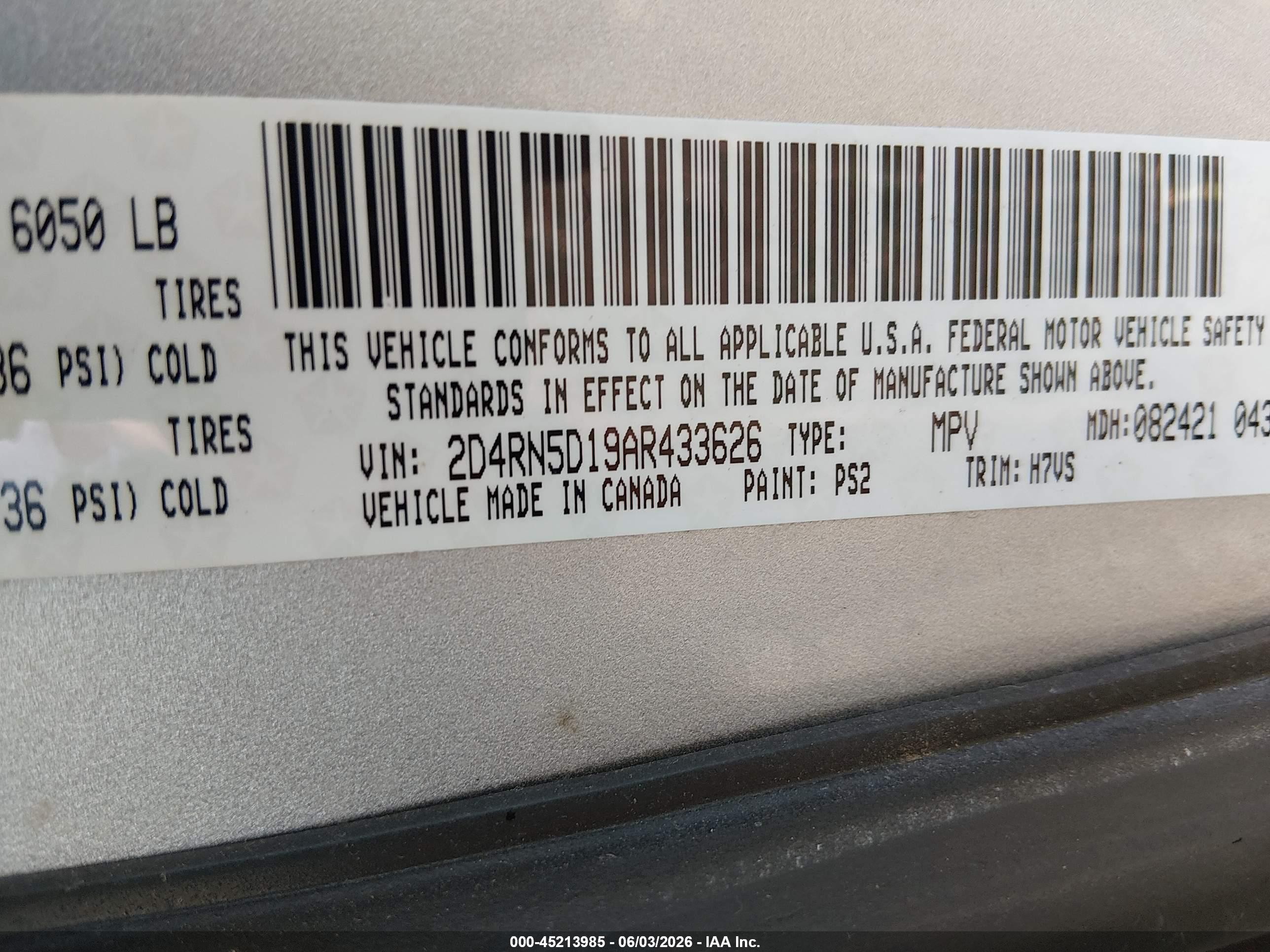 2010 Dodge Grand Caravan Sxt Gray vin: 2D4RN5D19AR433626