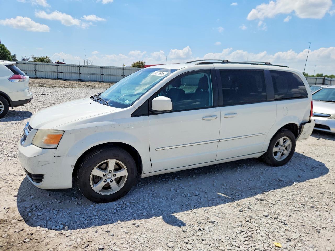 2010 Dodge Grand Caravan Sxt White vin: 2D4RN5D19AR434288