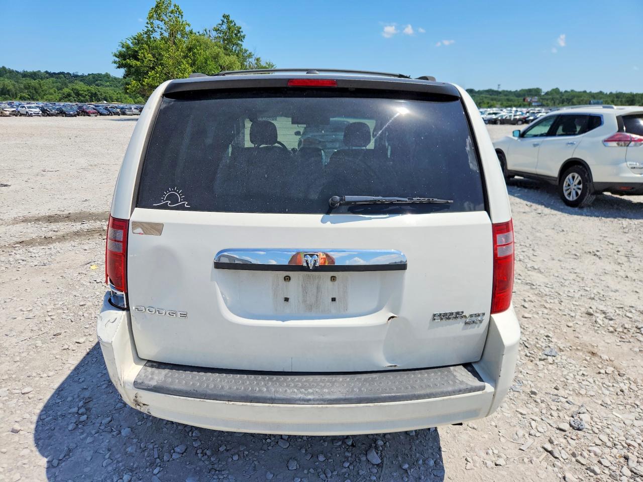 2010 Dodge Grand Caravan Sxt White vin: 2D4RN5D19AR434288