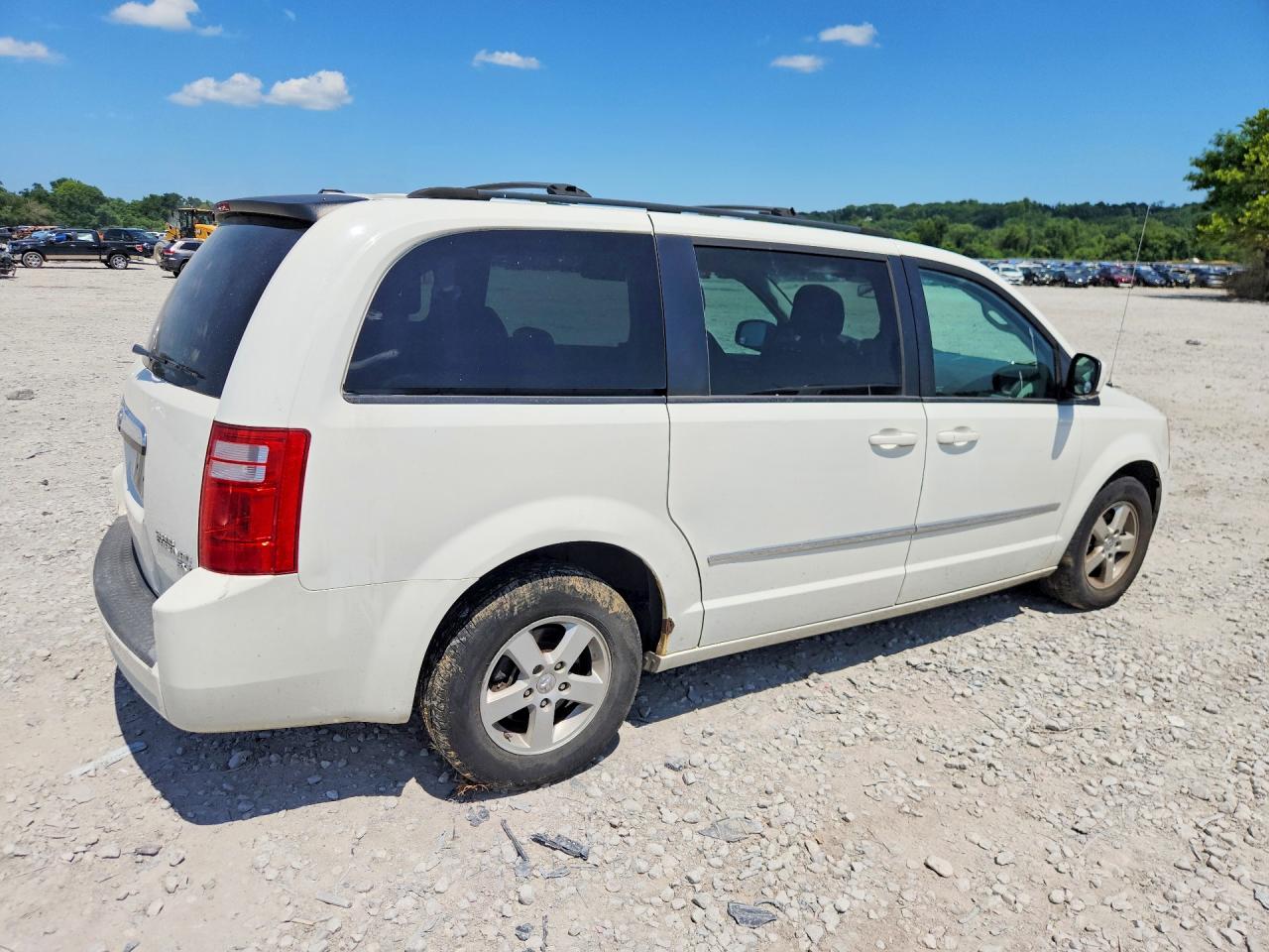 2010 Dodge Grand Caravan Sxt White vin: 2D4RN5D19AR434288