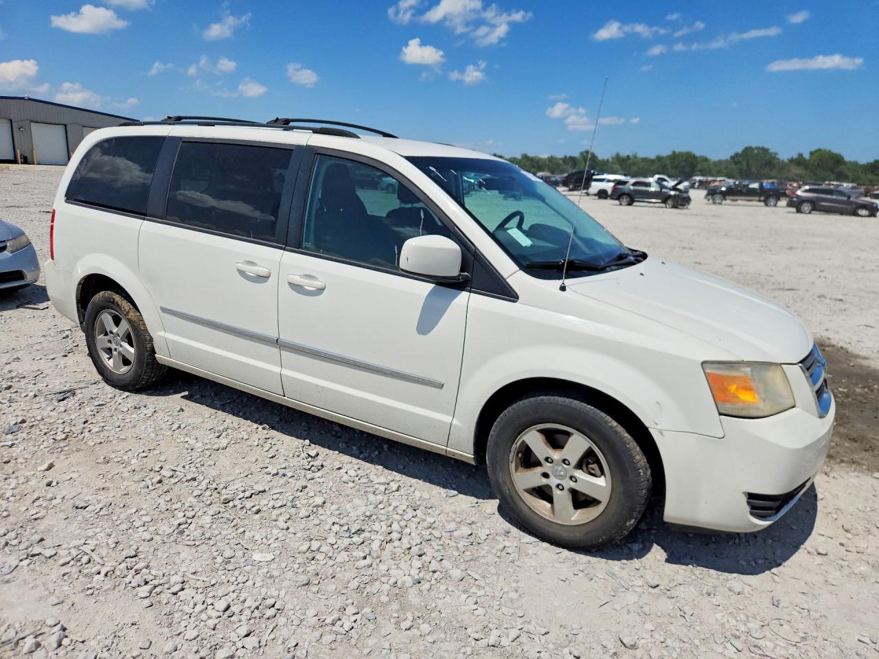 2010 Dodge Grand Caravan Sxt White vin: 2D4RN5D19AR434288