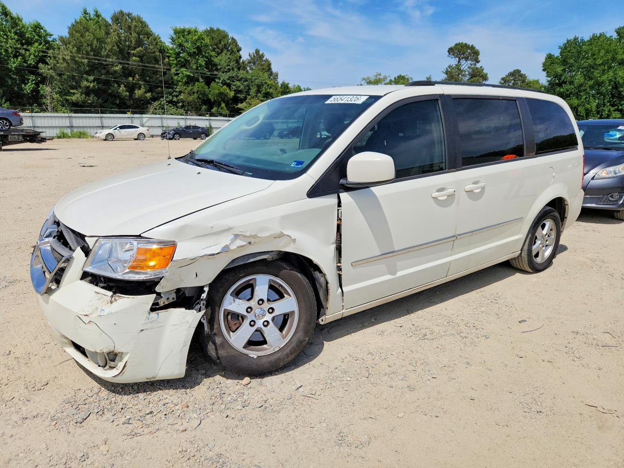 2010 Dodge Grand Caravan Sxt White vin: 2D4RN5D1XAR121413