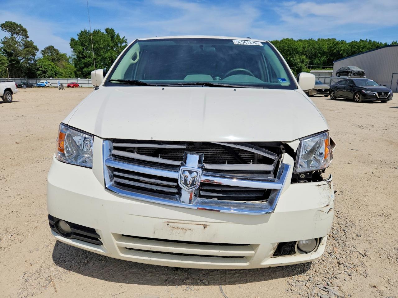 2010 Dodge Grand Caravan Sxt White vin: 2D4RN5D1XAR121413