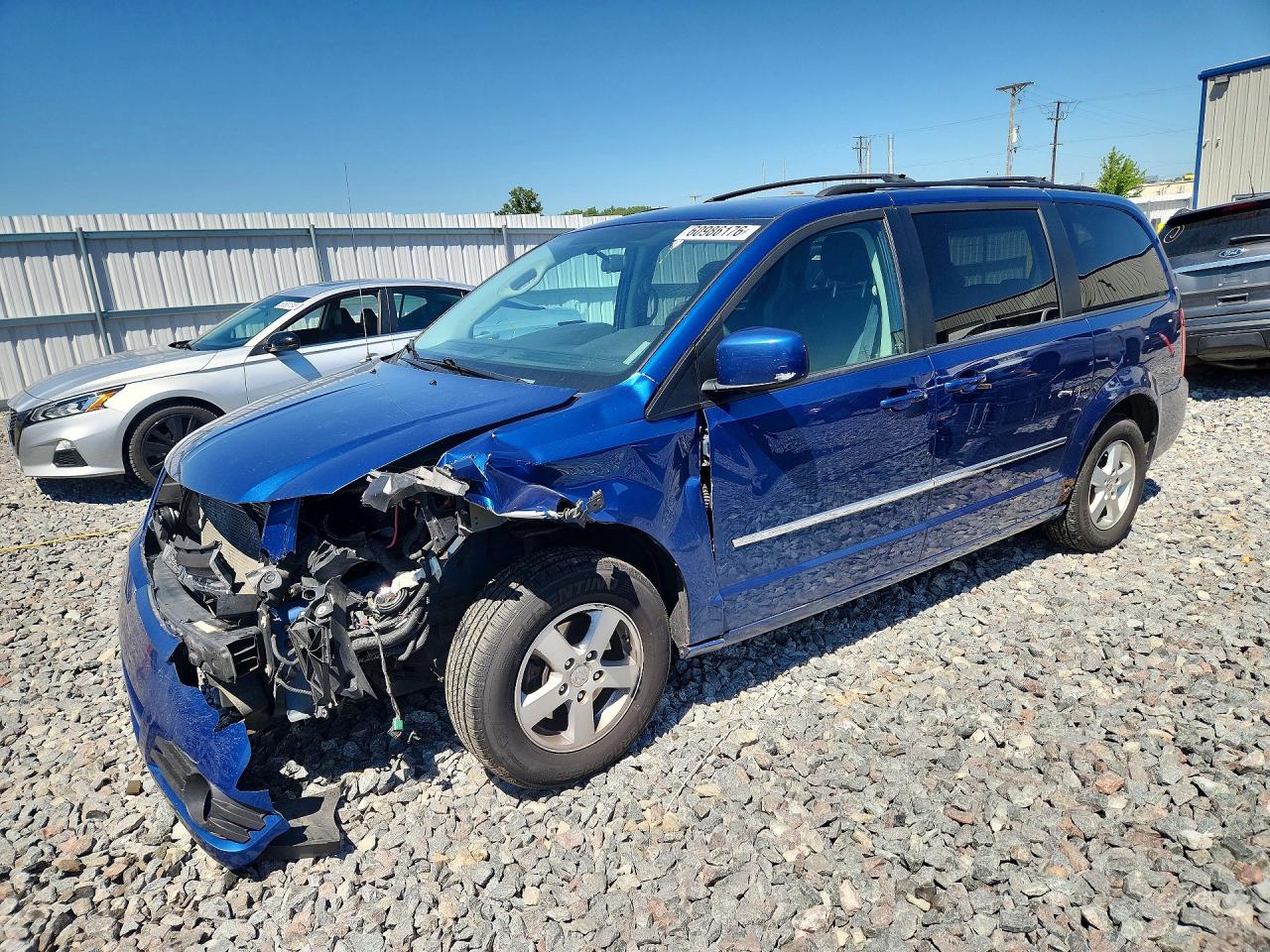 2010 Dodge Grand Caravan Sxt Синий vin: 2D4RN5D1XAR139796
