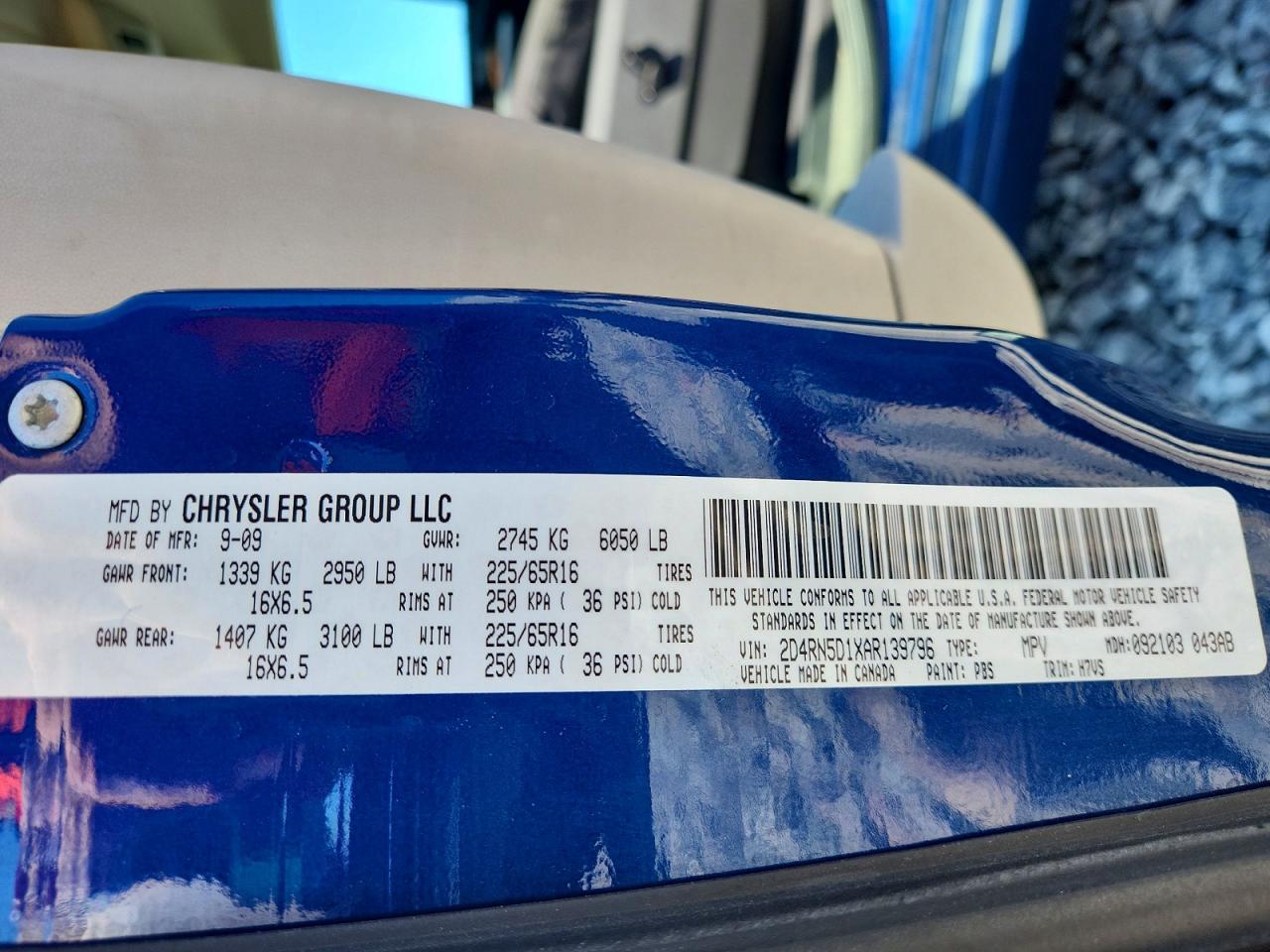 2010 Dodge Grand Caravan Sxt Blue vin: 2D4RN5D1XAR139796