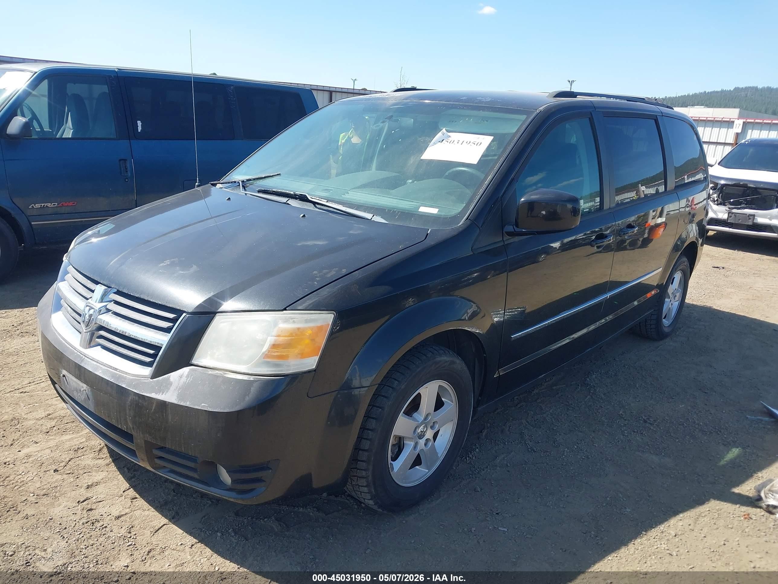 2010 Dodge Grand Caravan Sxt Black vin: 2D4RN5D1XAR211175