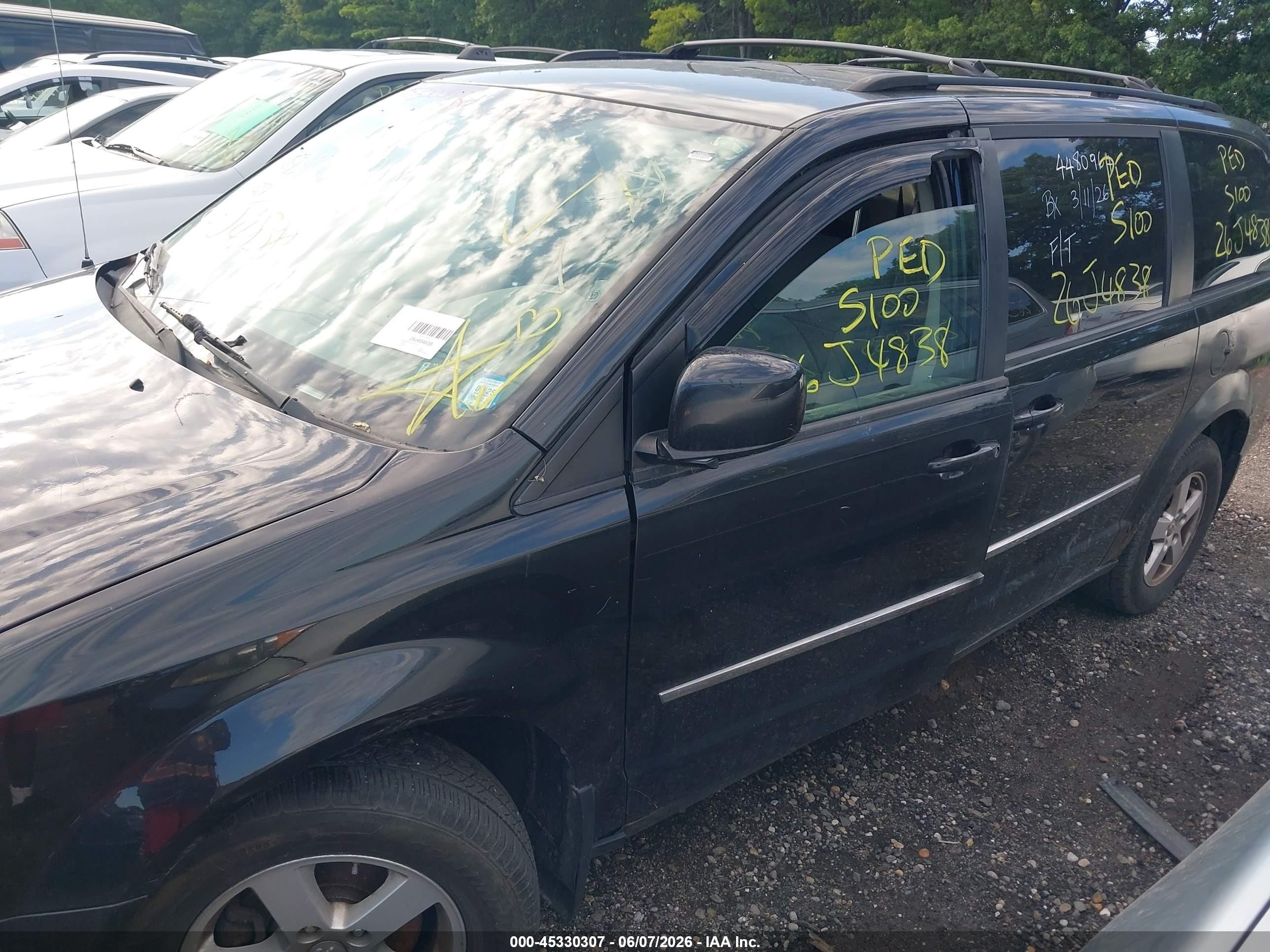 2010 Dodge Grand Caravan Sxt Black vin: 2D4RN5D1XAR307517