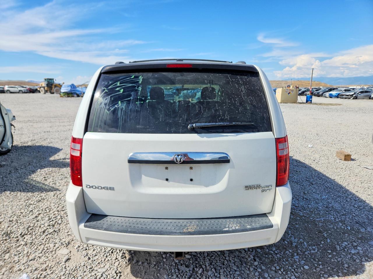 2010 Dodge Grand Caravan Sxt White vin: 2D4RN5D1XAR408301