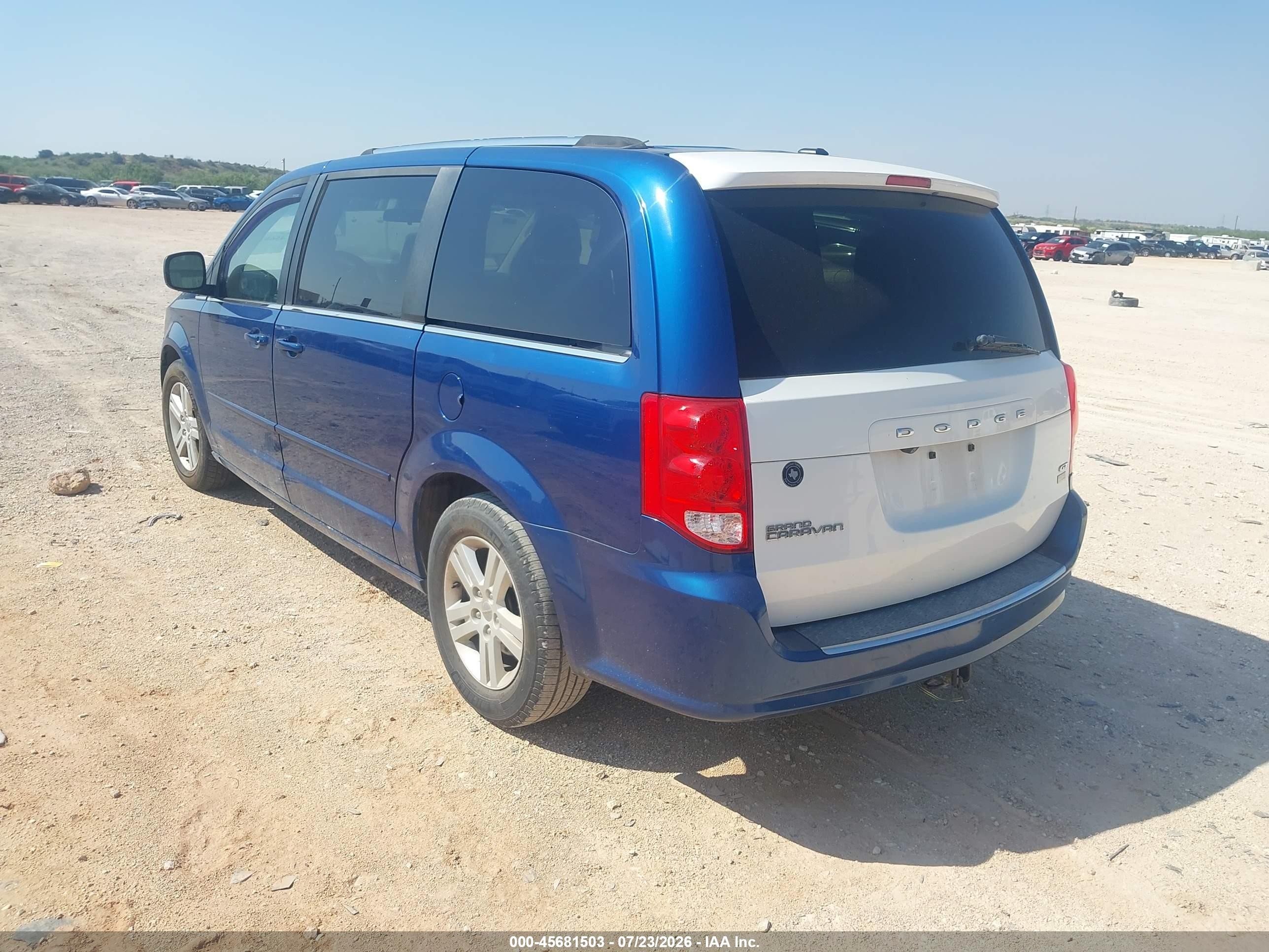 2011 Dodge Grand Caravan Crew Dark Blue vin: 2D4RN5DG0BR644221