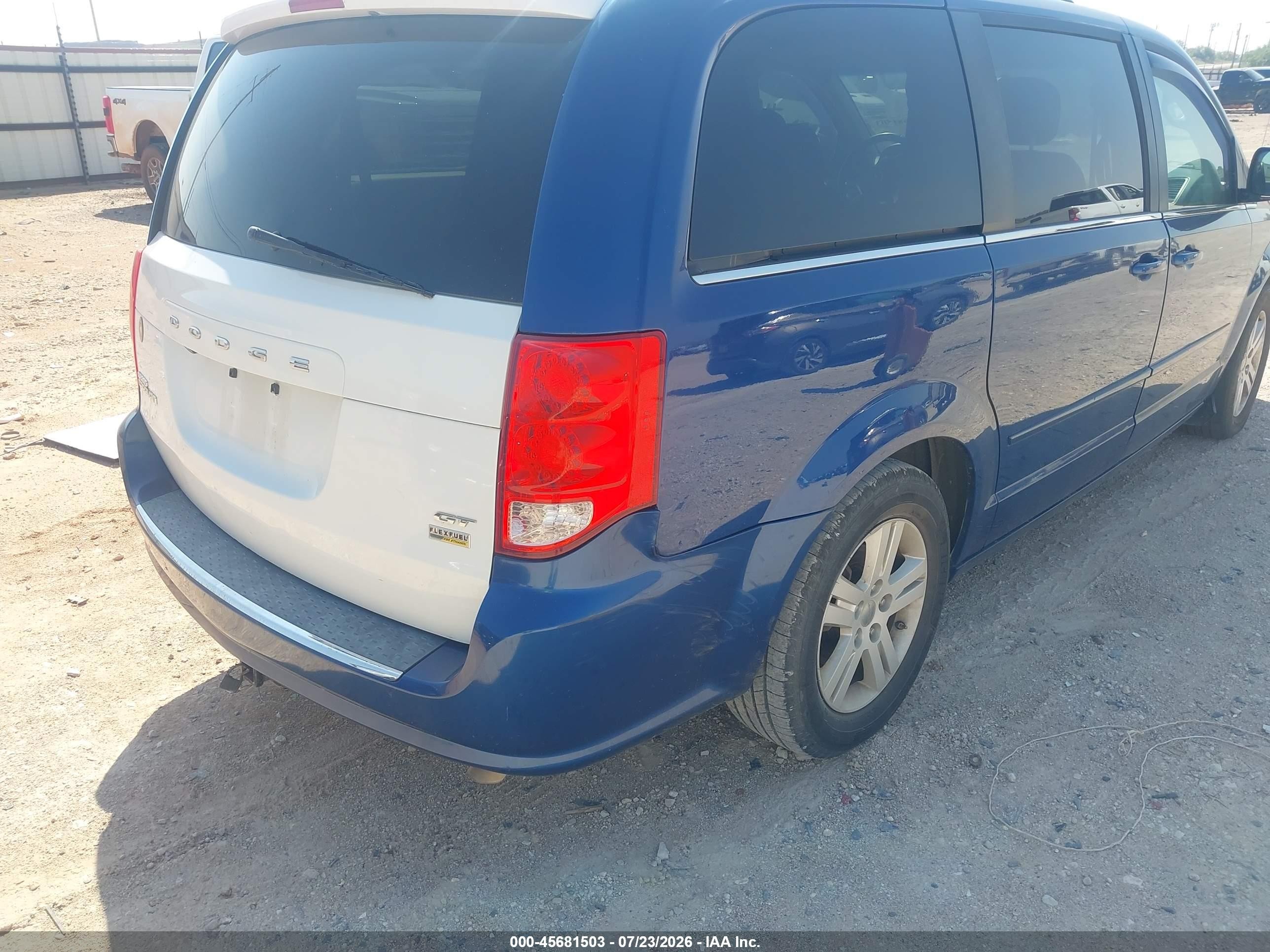 2011 Dodge Grand Caravan Crew Dark Blue vin: 2D4RN5DG0BR644221