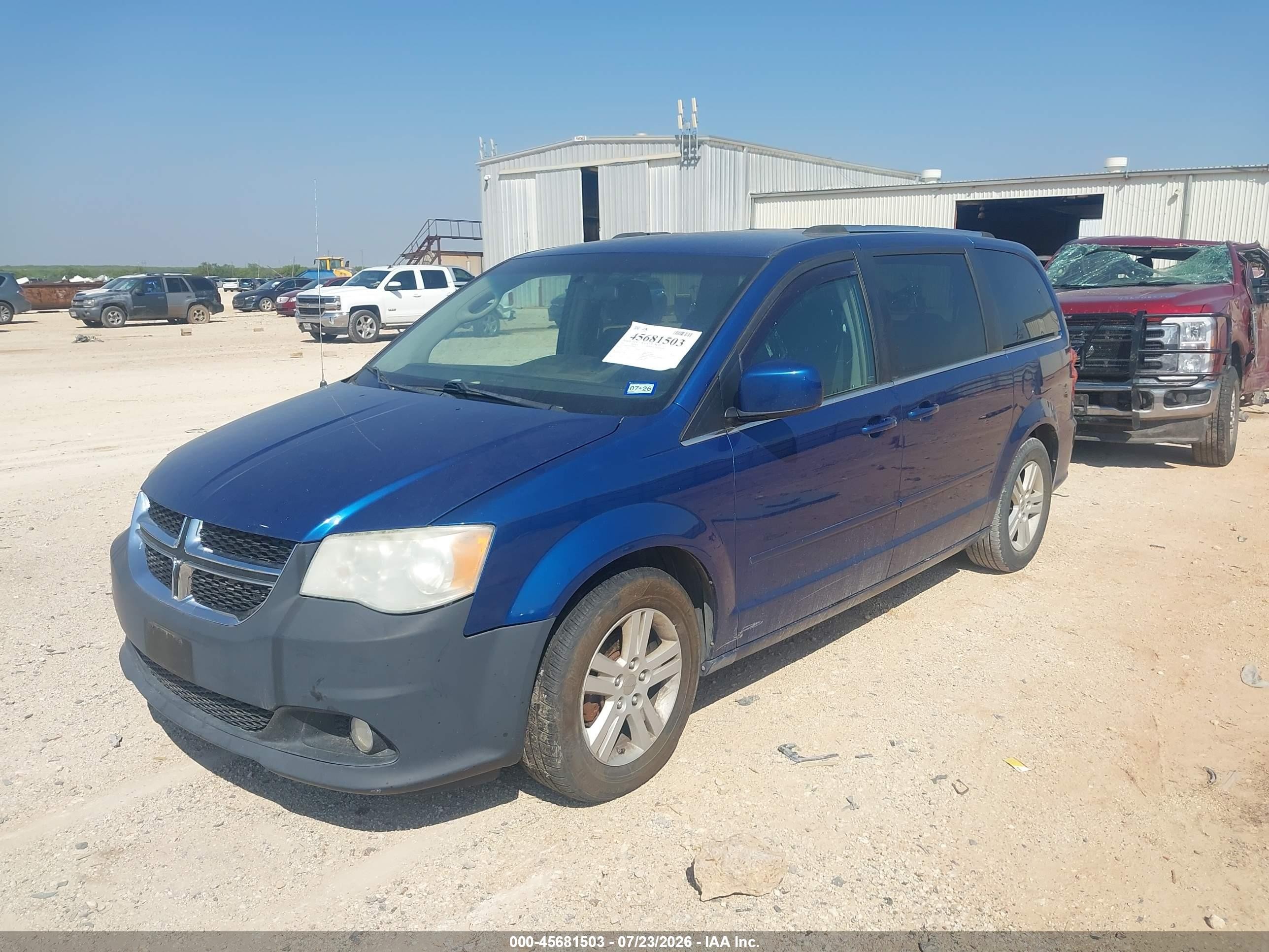 2011 Dodge Grand Caravan Crew Dark Blue vin: 2D4RN5DG0BR644221