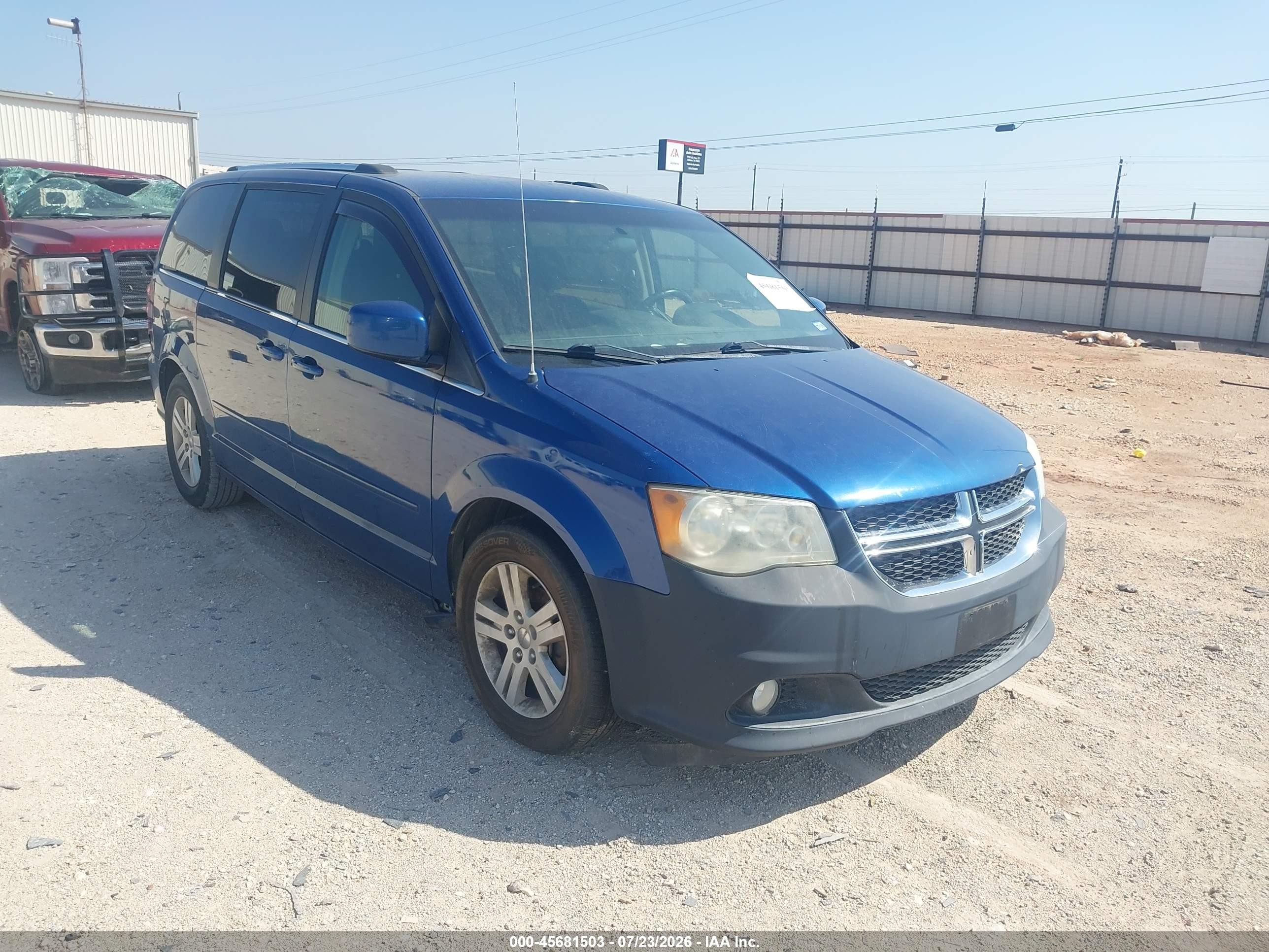 2011 Dodge Grand Caravan Crew Dark Blue vin: 2D4RN5DG0BR644221