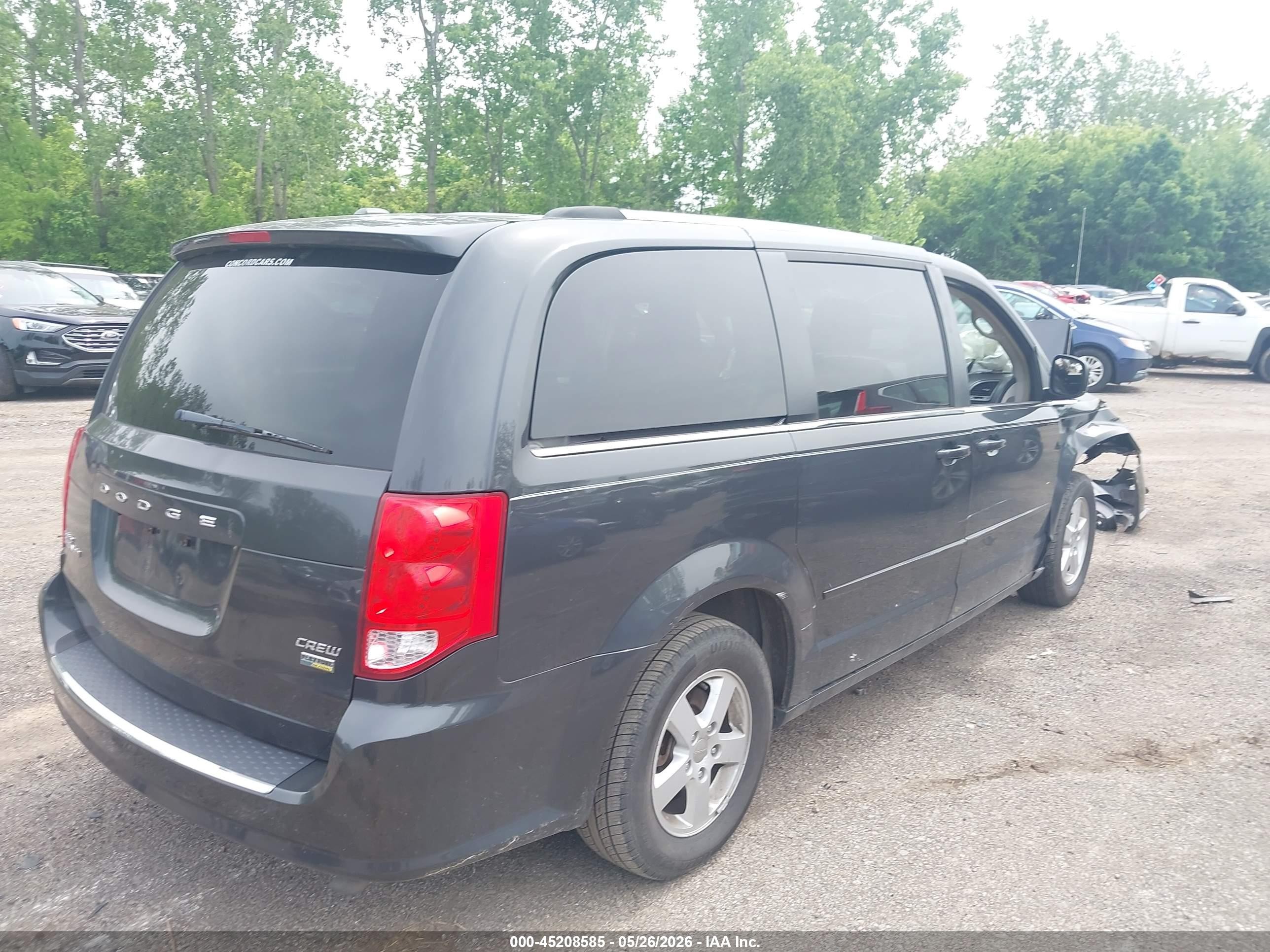 2011 Dodge Grand Caravan Crew Gray vin: 2D4RN5DG1BR684839