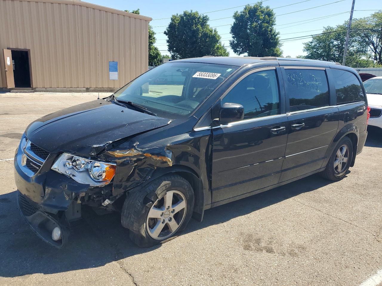 2011 Dodge Grand Caravan Crew Black vin: 2D4RN5DG1BR689457