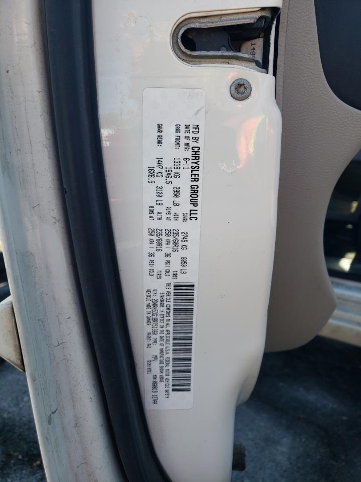 2011 Dodge Grand Caravan Crew White vin: 2D4RN5DG1BR751360