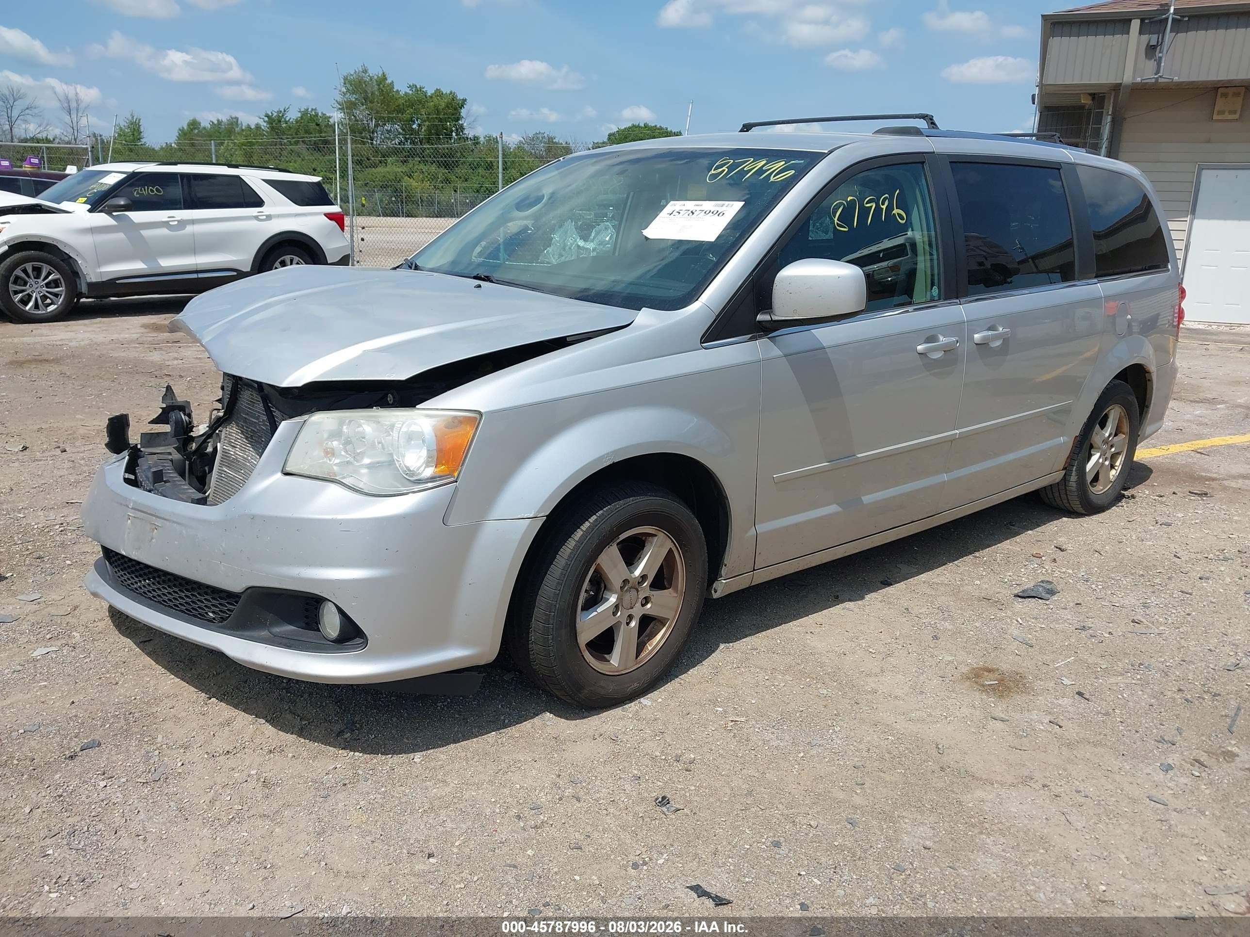 2011 Dodge Grand Caravan Crew Серый vin: 2D4RN5DG2BR679746