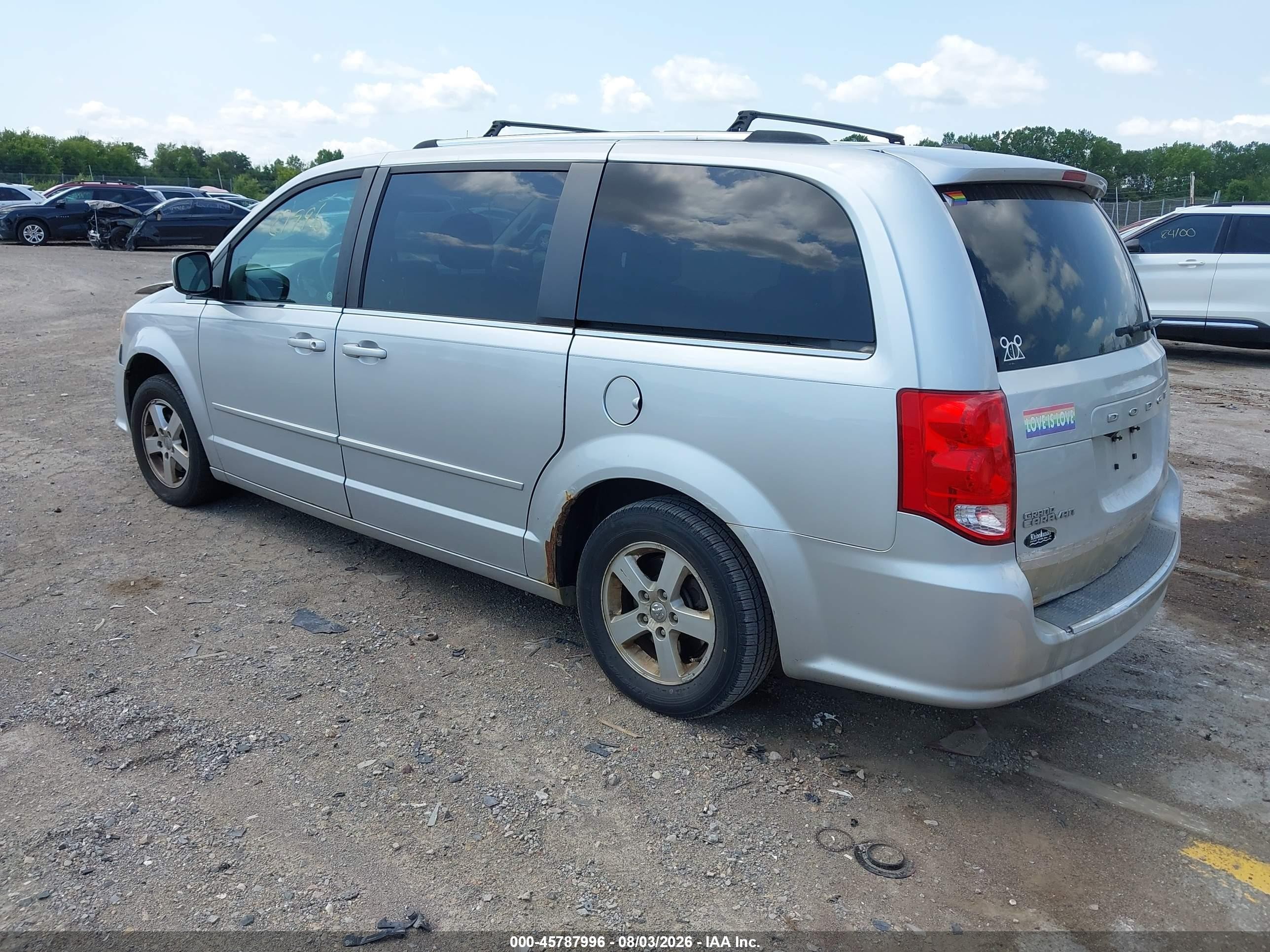 2011 Dodge Grand Caravan Crew Серый vin: 2D4RN5DG2BR679746