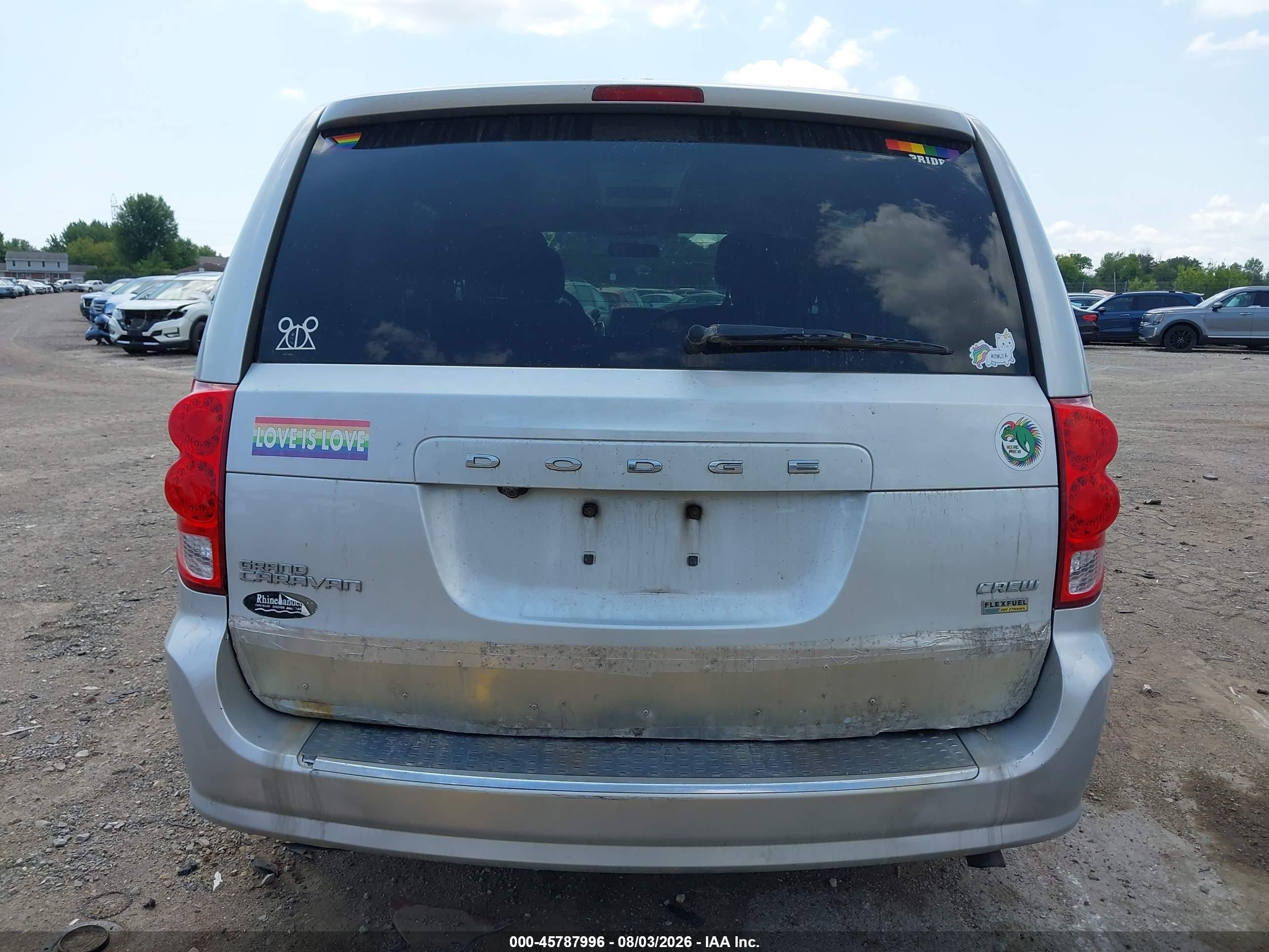 2011 Dodge Grand Caravan Crew Серый vin: 2D4RN5DG2BR679746