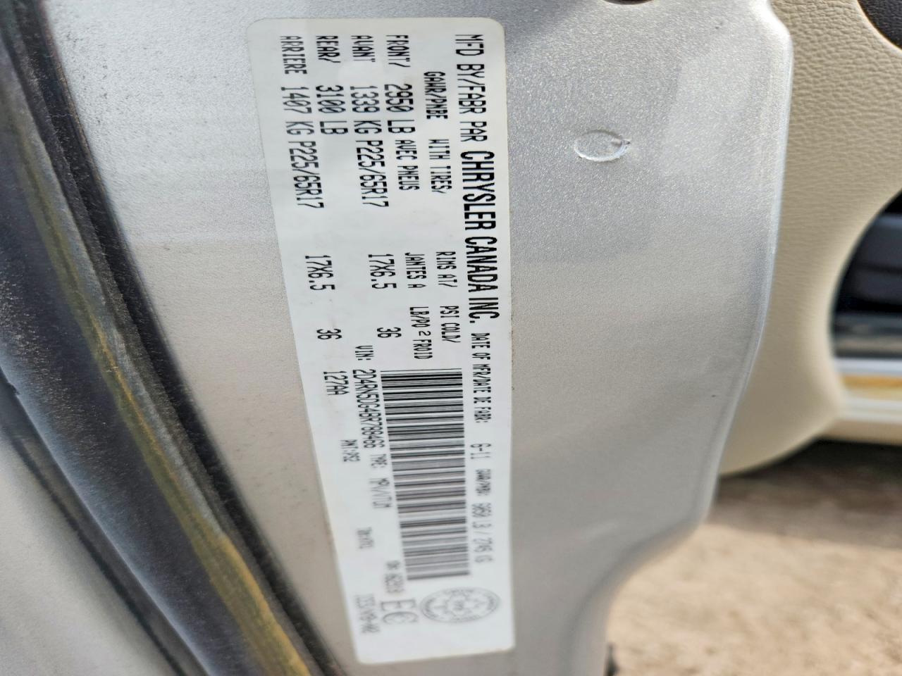 2011 Dodge Grand Caravan Crew Silver vin: 2D4RN5DG4BR788466