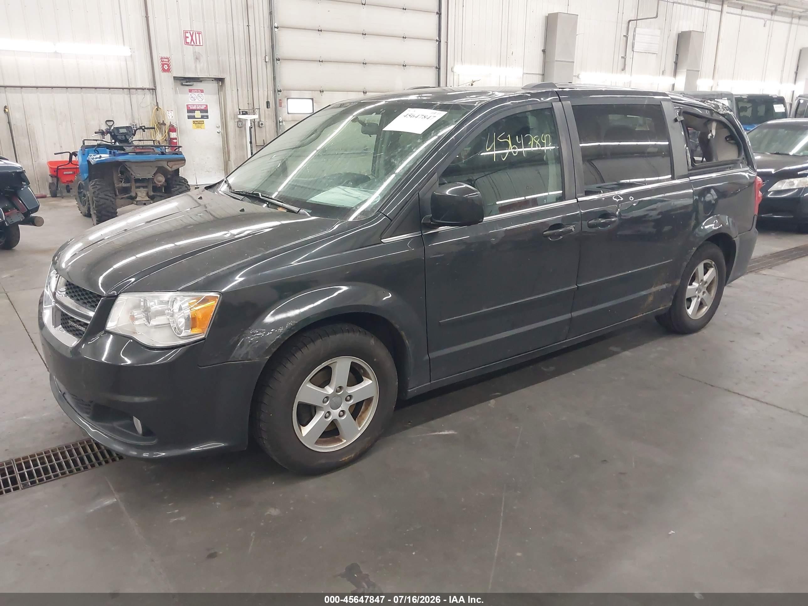 2011 Dodge Grand Caravan Crew Black vin: 2D4RN5DG6BR756330