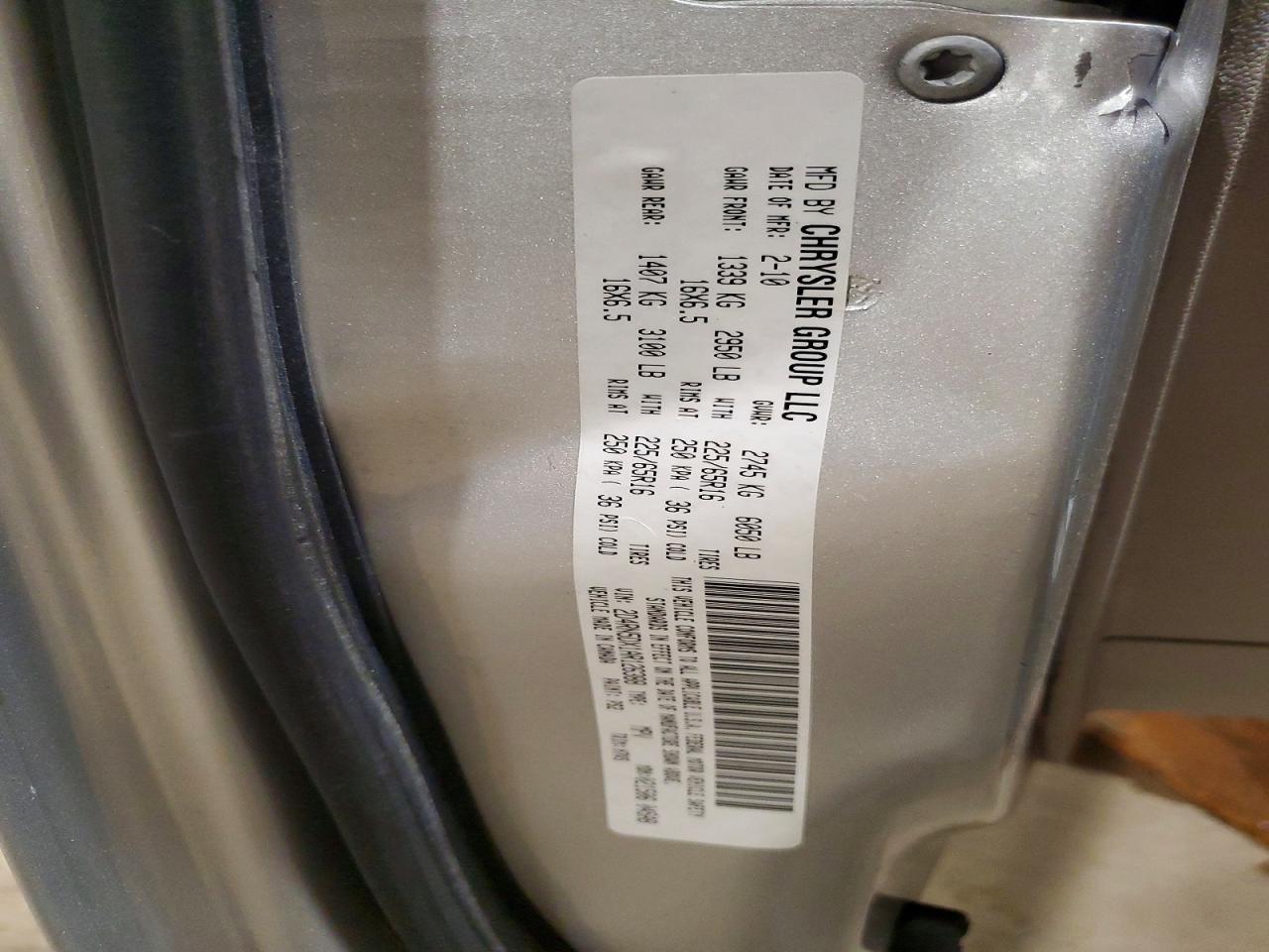 2010 Dodge Grand Caravan Sxt Gray vin: 2D4RN5DX1AR126388