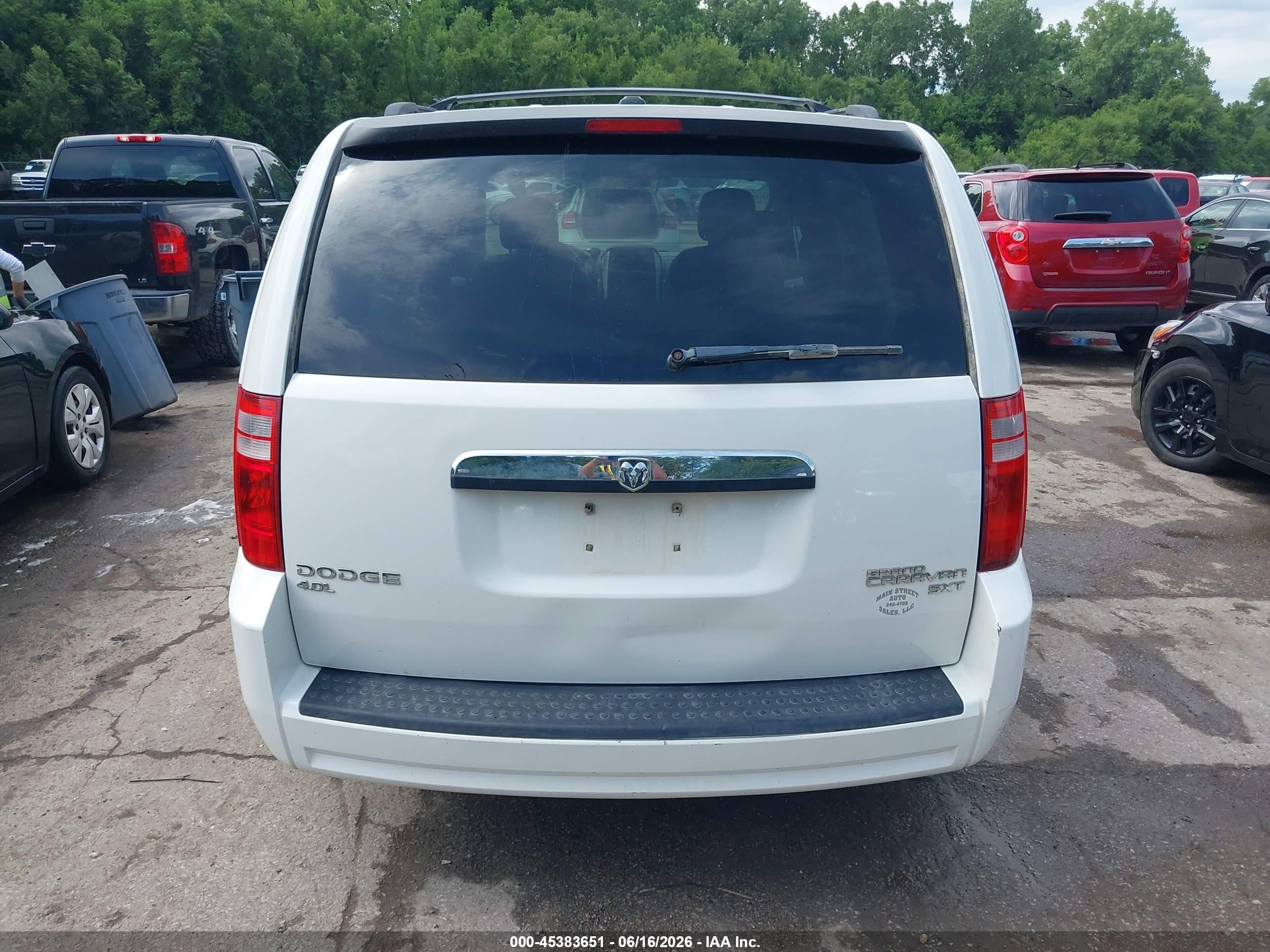 2010 Dodge Grand Caravan Sxt White vin: 2D4RN5DX3AR290225