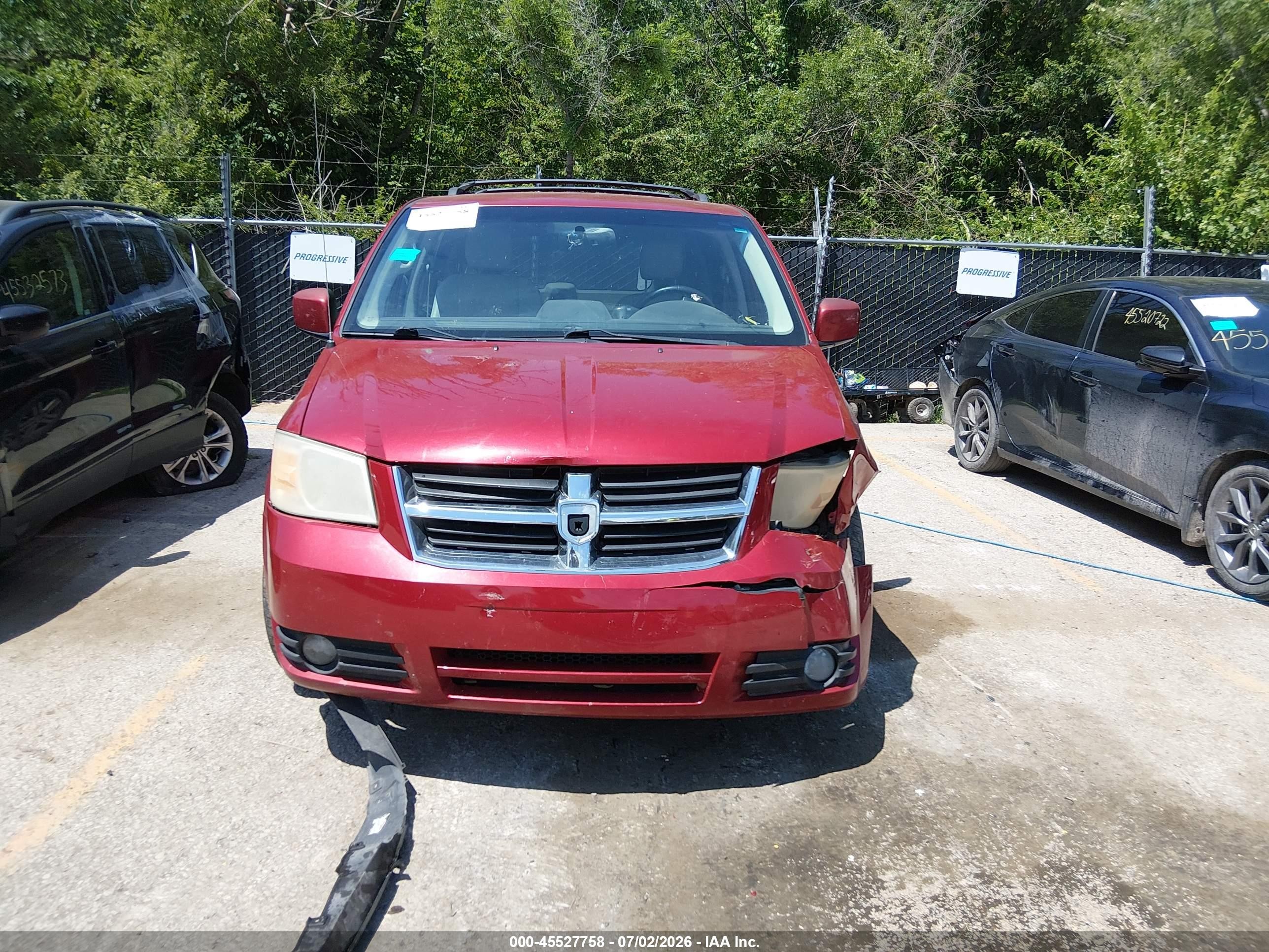 2010 Dodge Grand Caravan Sxt Red vin: 2D4RN5DX4AR166867