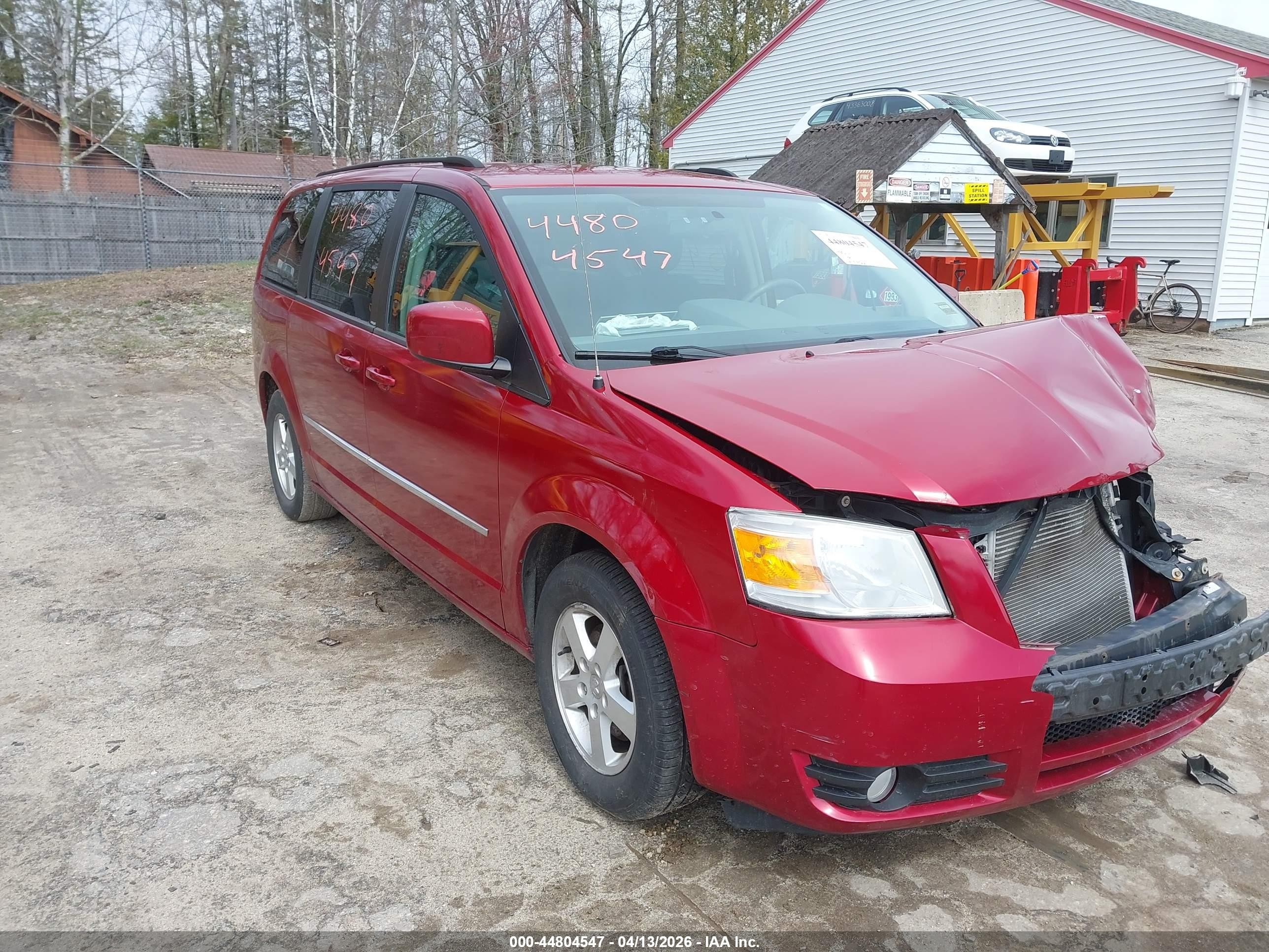 2010 Dodge Grand Caravan Sxt Красный vin: 2D4RN5DX5AR126328
