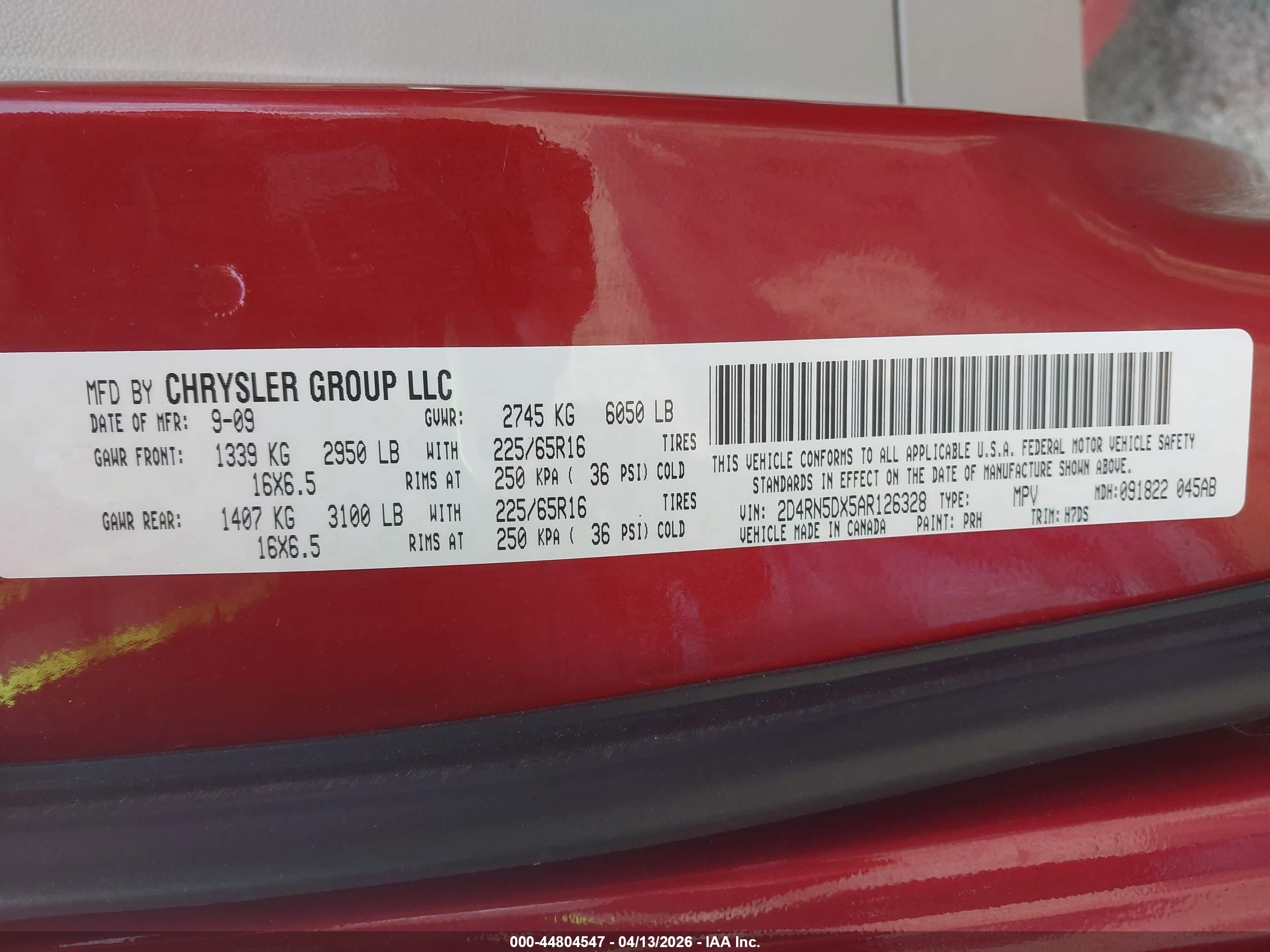 2010 Dodge Grand Caravan Sxt Красный vin: 2D4RN5DX5AR126328