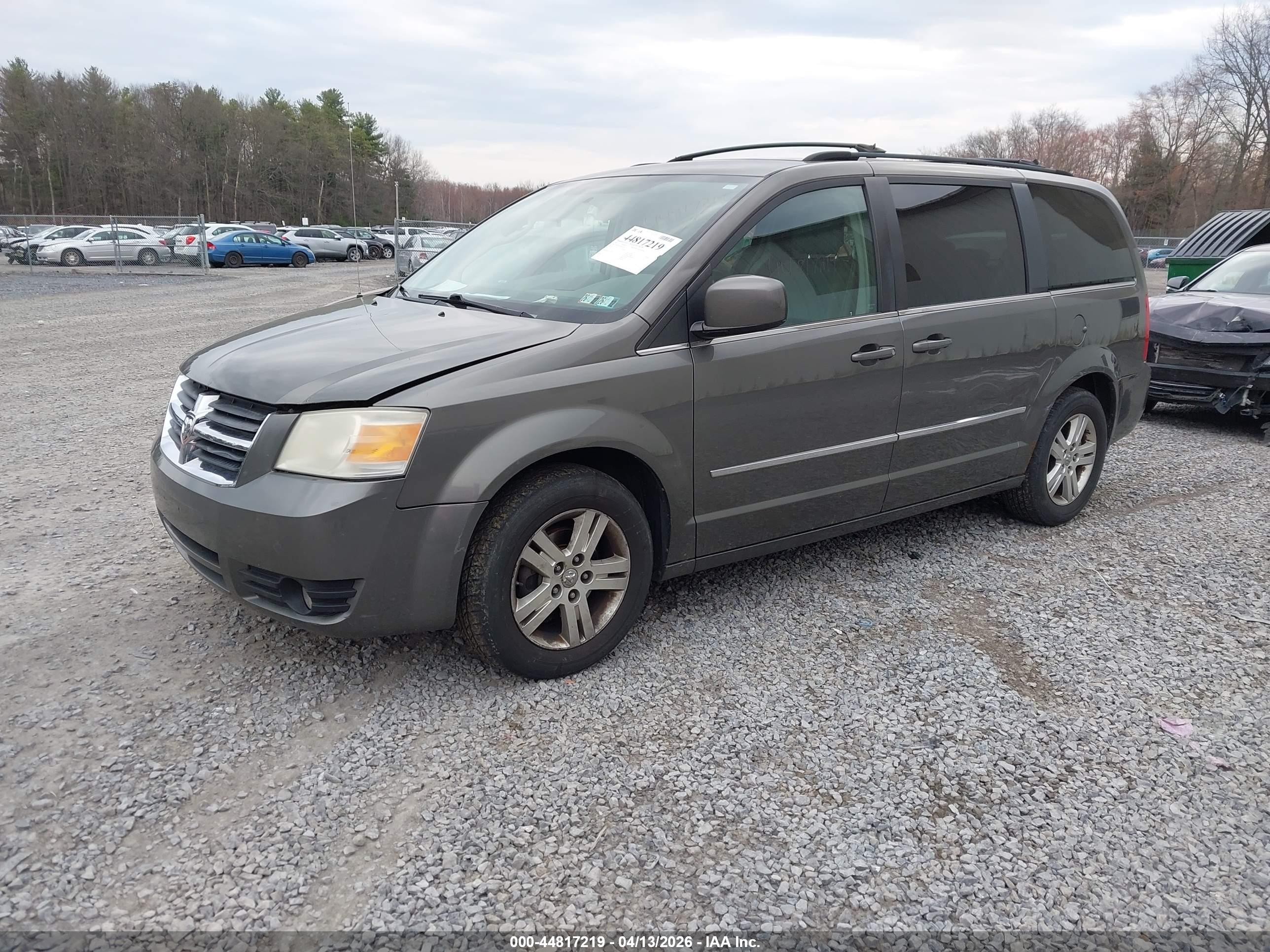 2010 Dodge Grand Caravan Sxt Gray vin: 2D4RN5DX7AR302442