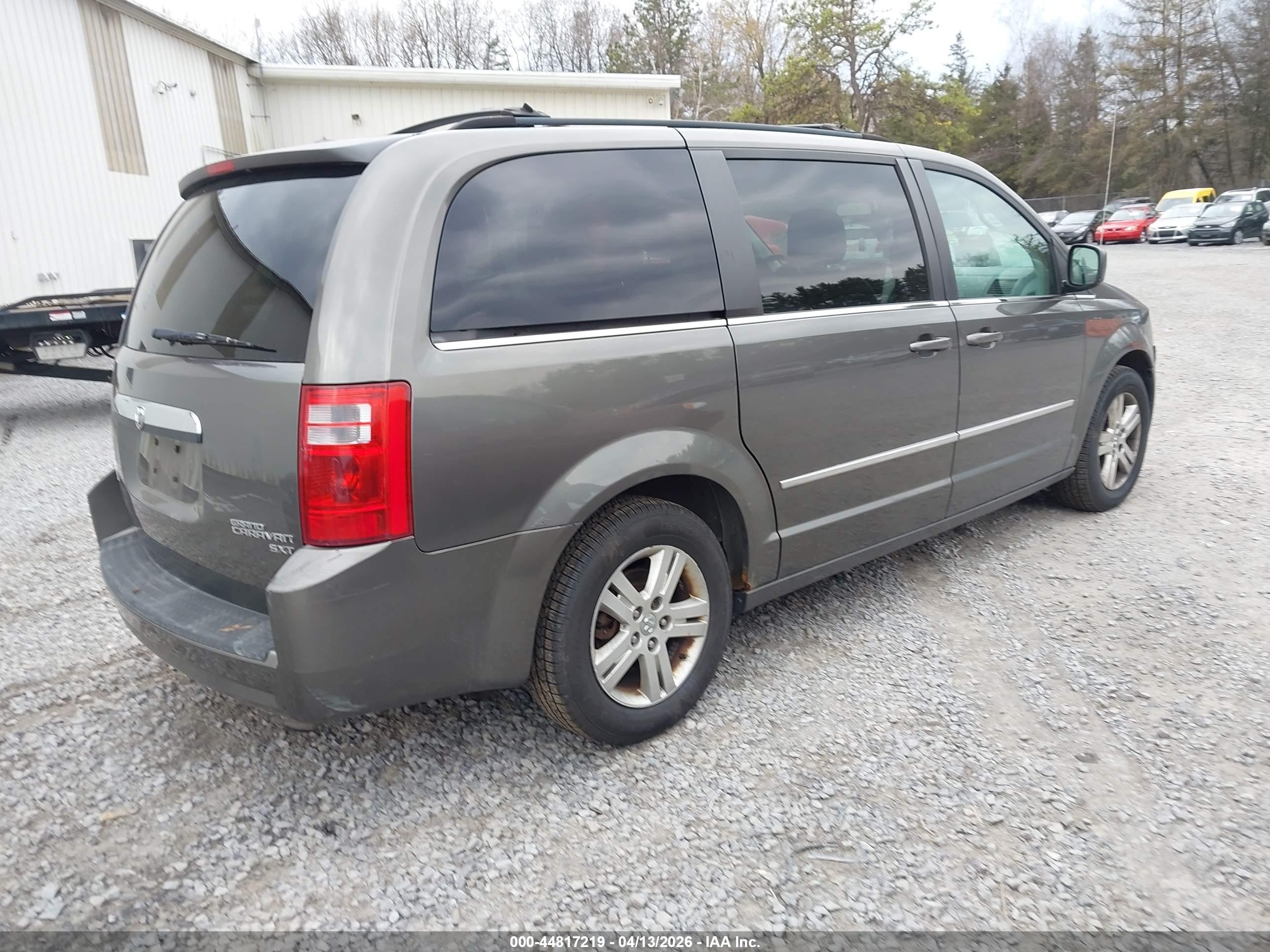 2010 Dodge Grand Caravan Sxt Gray vin: 2D4RN5DX7AR302442