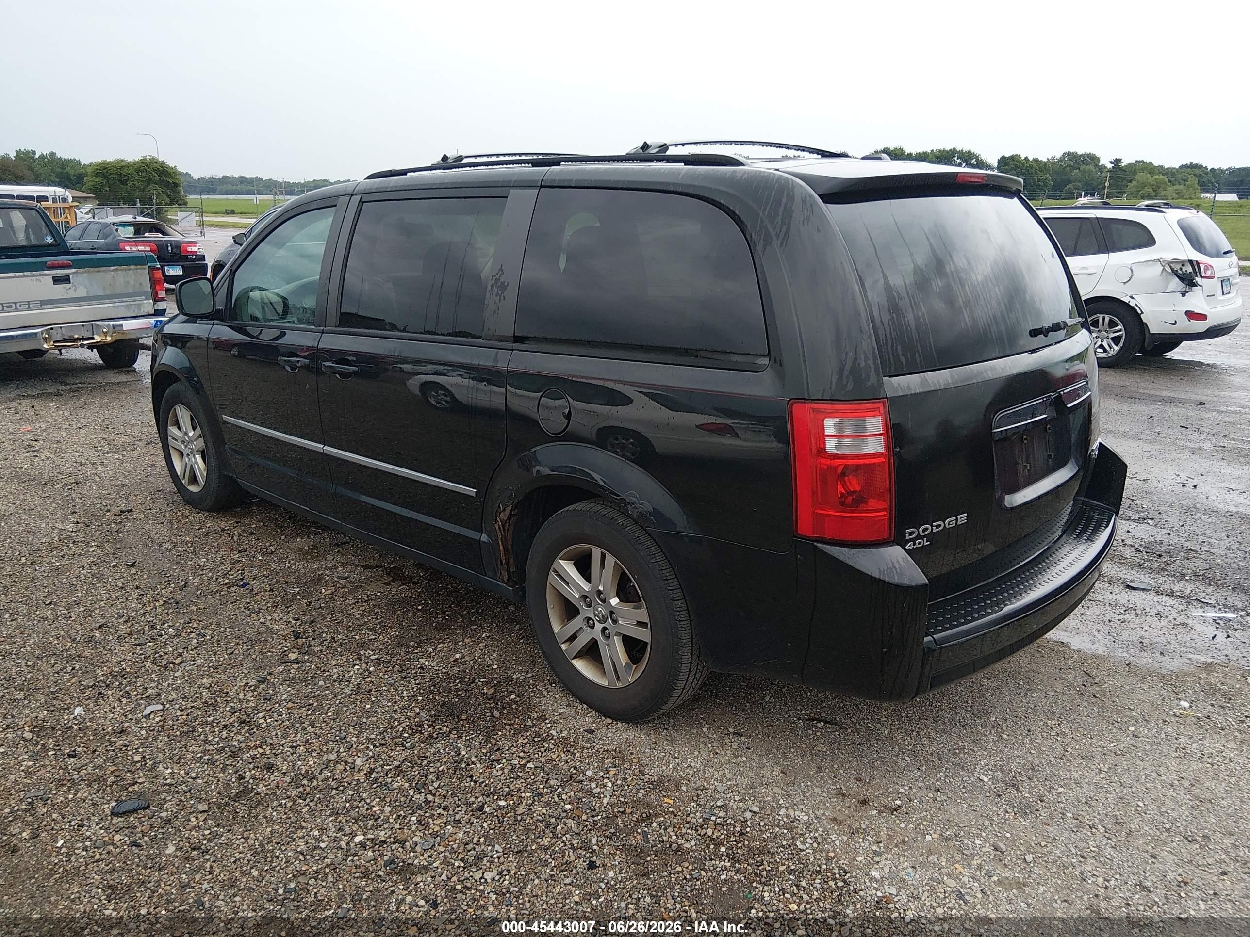 2010 Dodge Grand Caravan Crew Black vin: 2D4RN6DX0AR438062