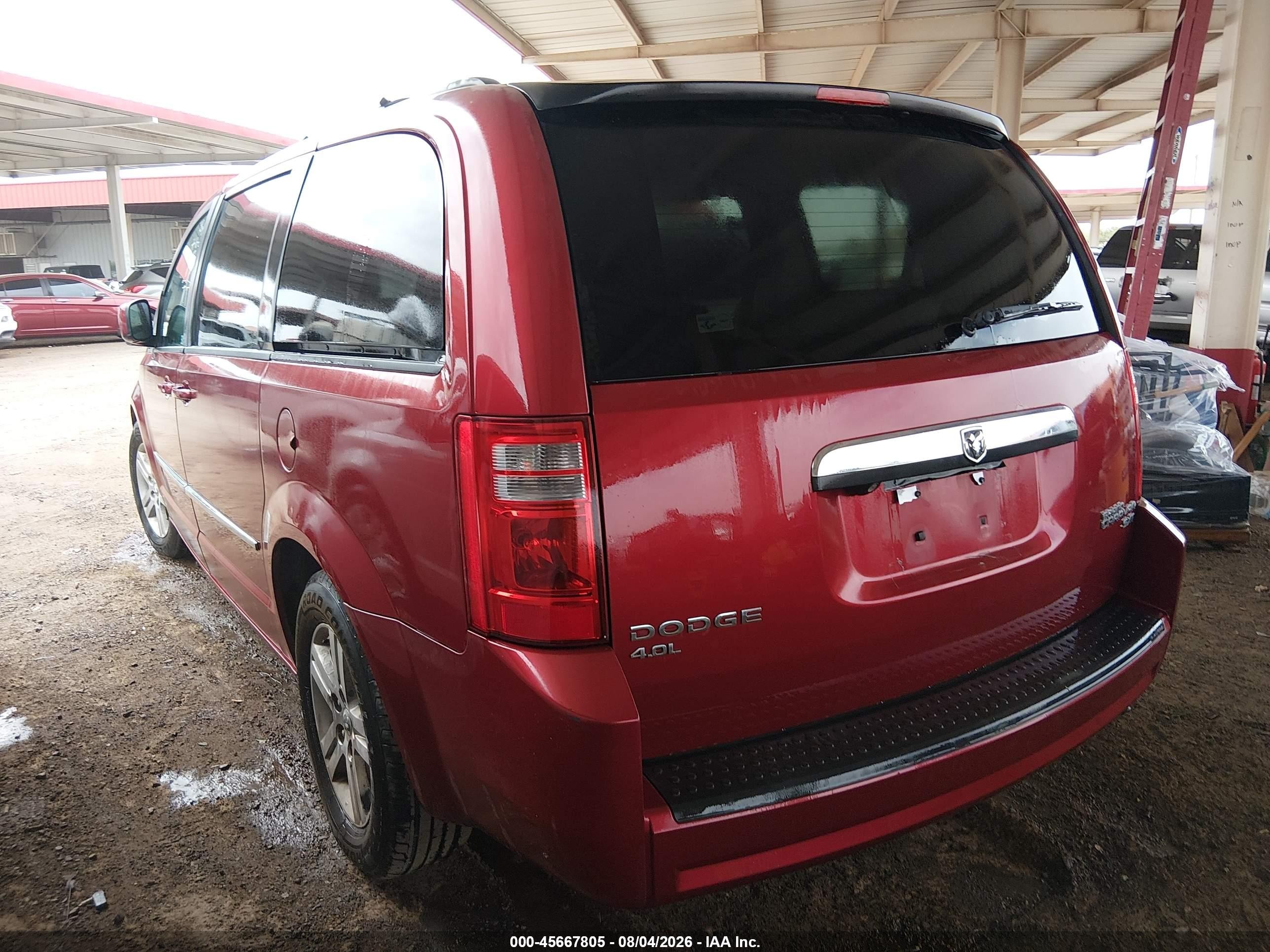 2010 Dodge Grand Caravan Crew Burgundy vin: 2D4RN6DX5AR343156