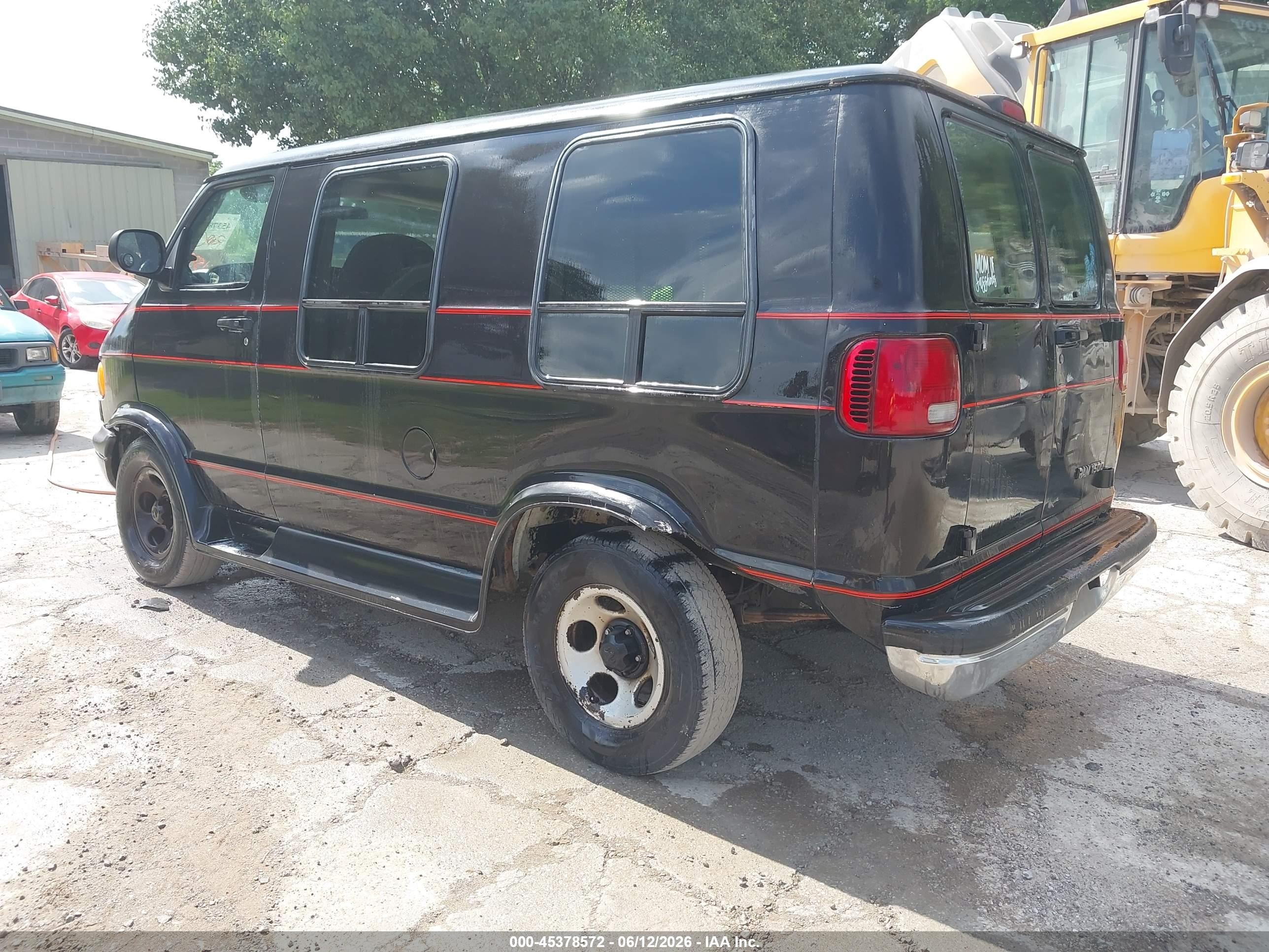 2003 Dodge Ram Van 1500 Conversion Black vin: 2D6WB11X03K528530