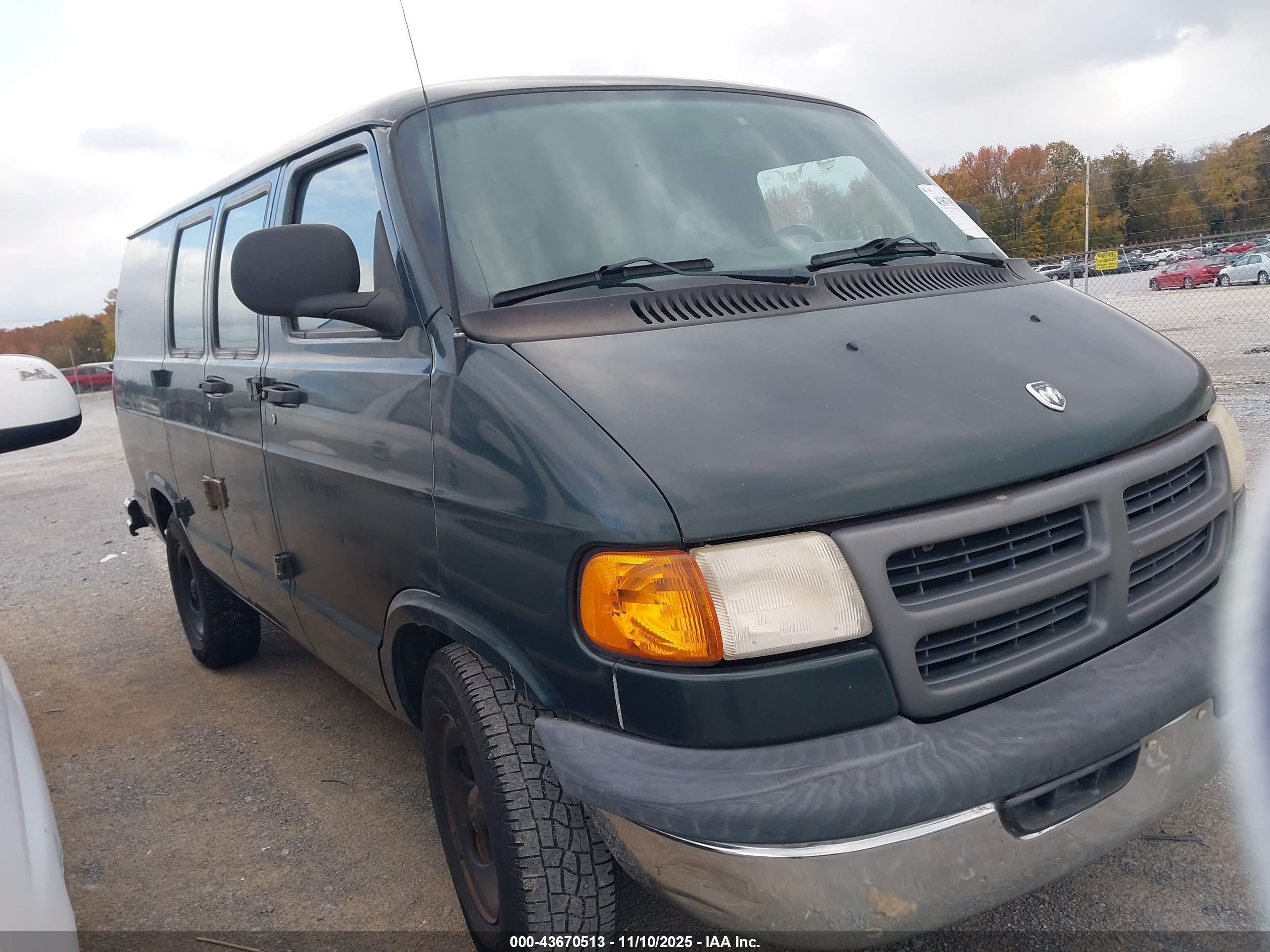 2003 Dodge Ram Van 1500 Conversion Green vin: 2D7HB11X83K506473