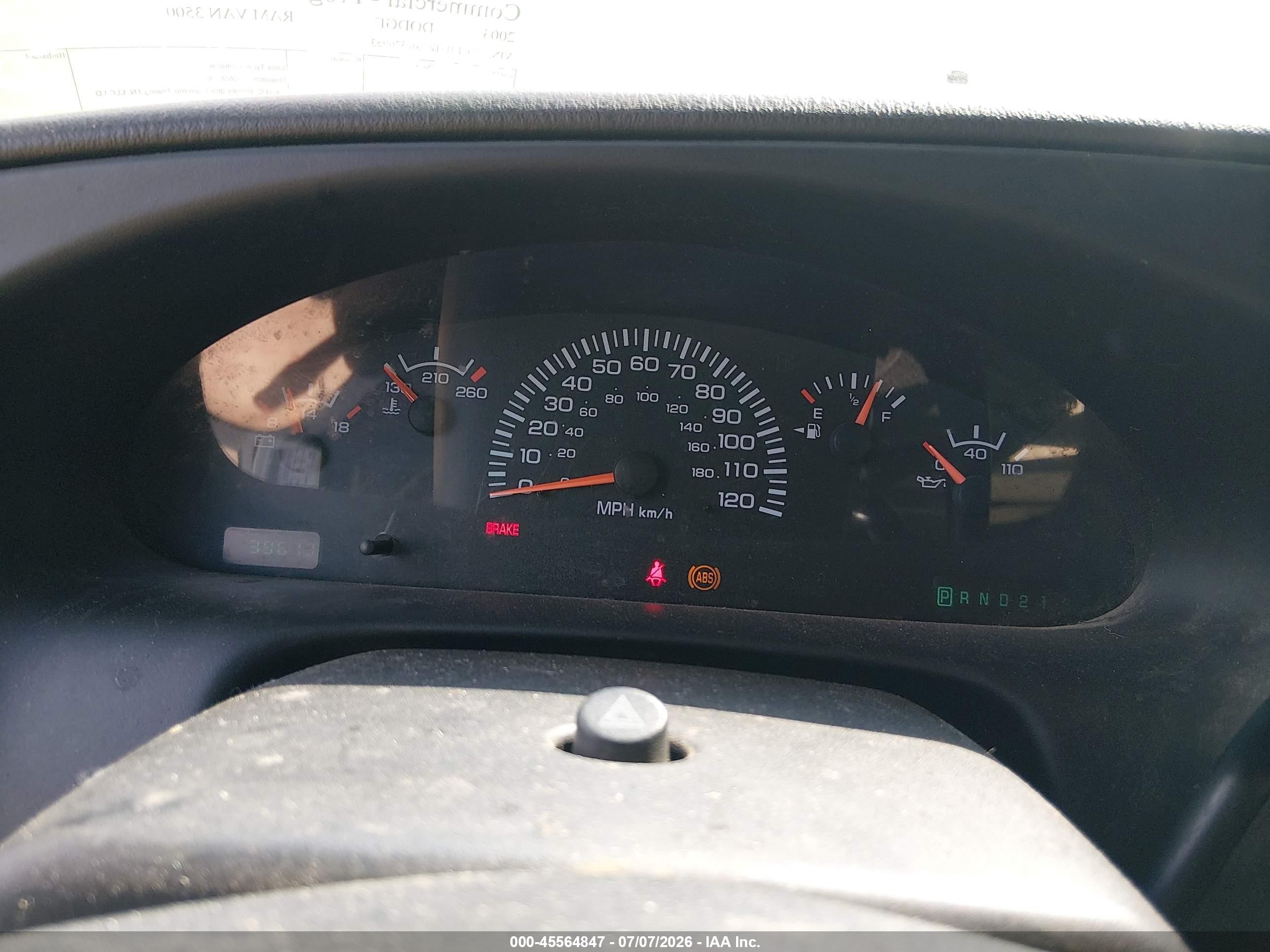2003 Dodge Ram Van 3500 Conversion White vin: 2D7LB31Z23K526953