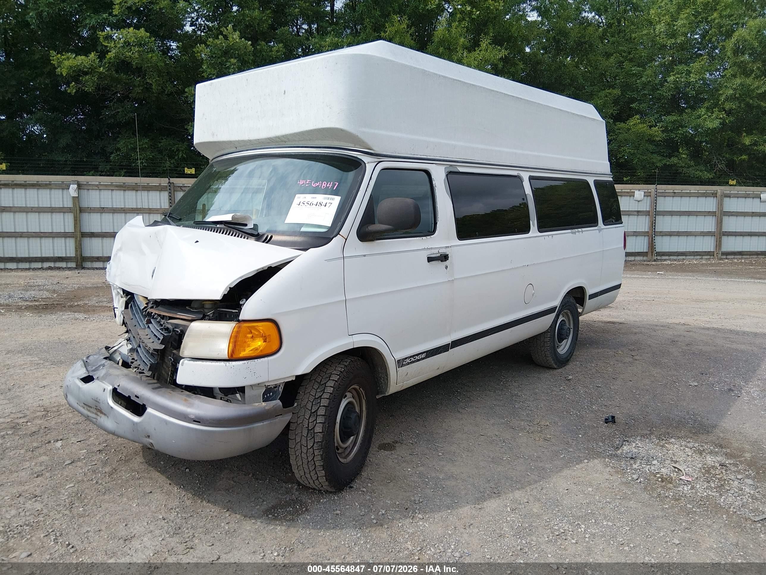 2003 Dodge Ram Van 3500 Conversion White vin: 2D7LB31Z23K526953