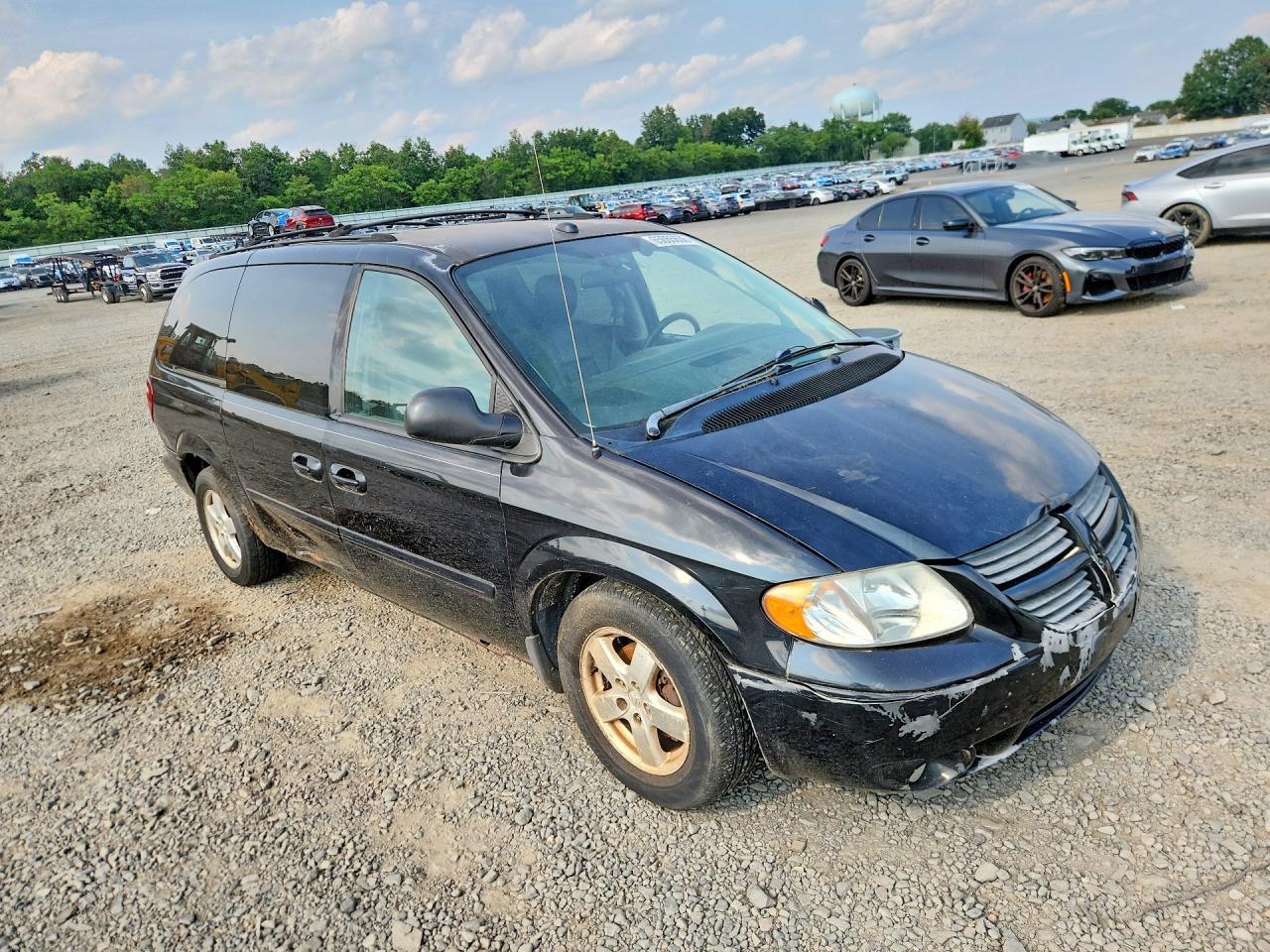 2005 Dodge Grand Caravan Sxt Black vin: 2D8GP44L65R443466